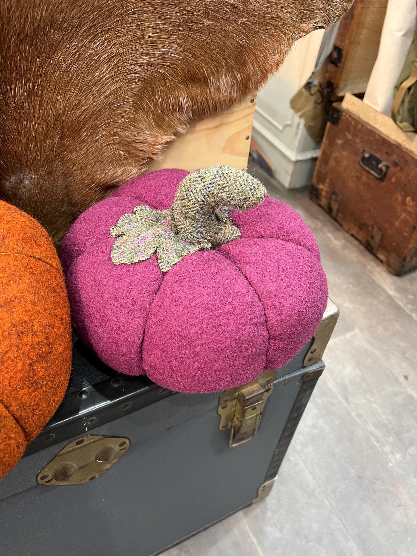 Handmade 100% Wool Pumpkins - Large