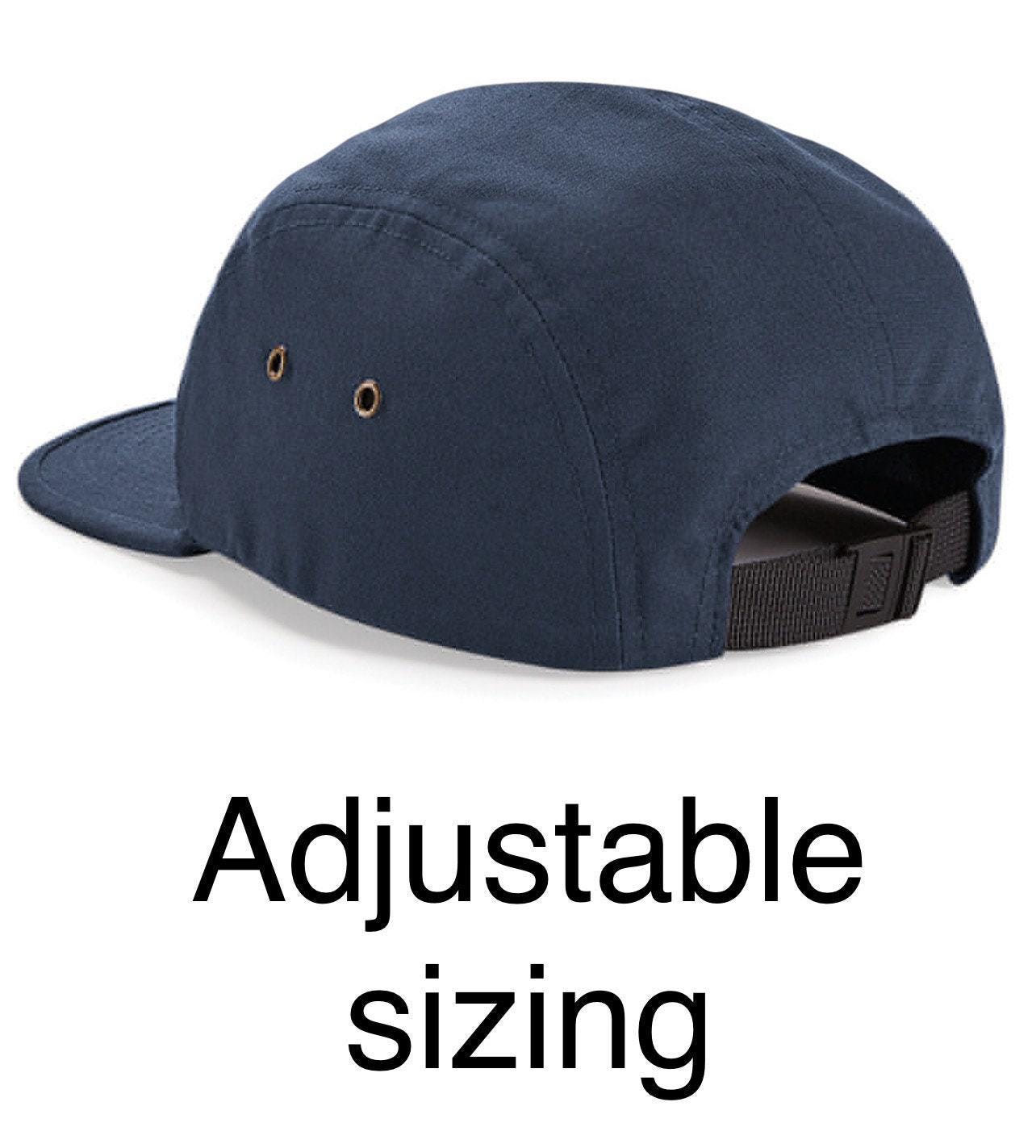 New - 5 Panel Cap with handmade Custom Button