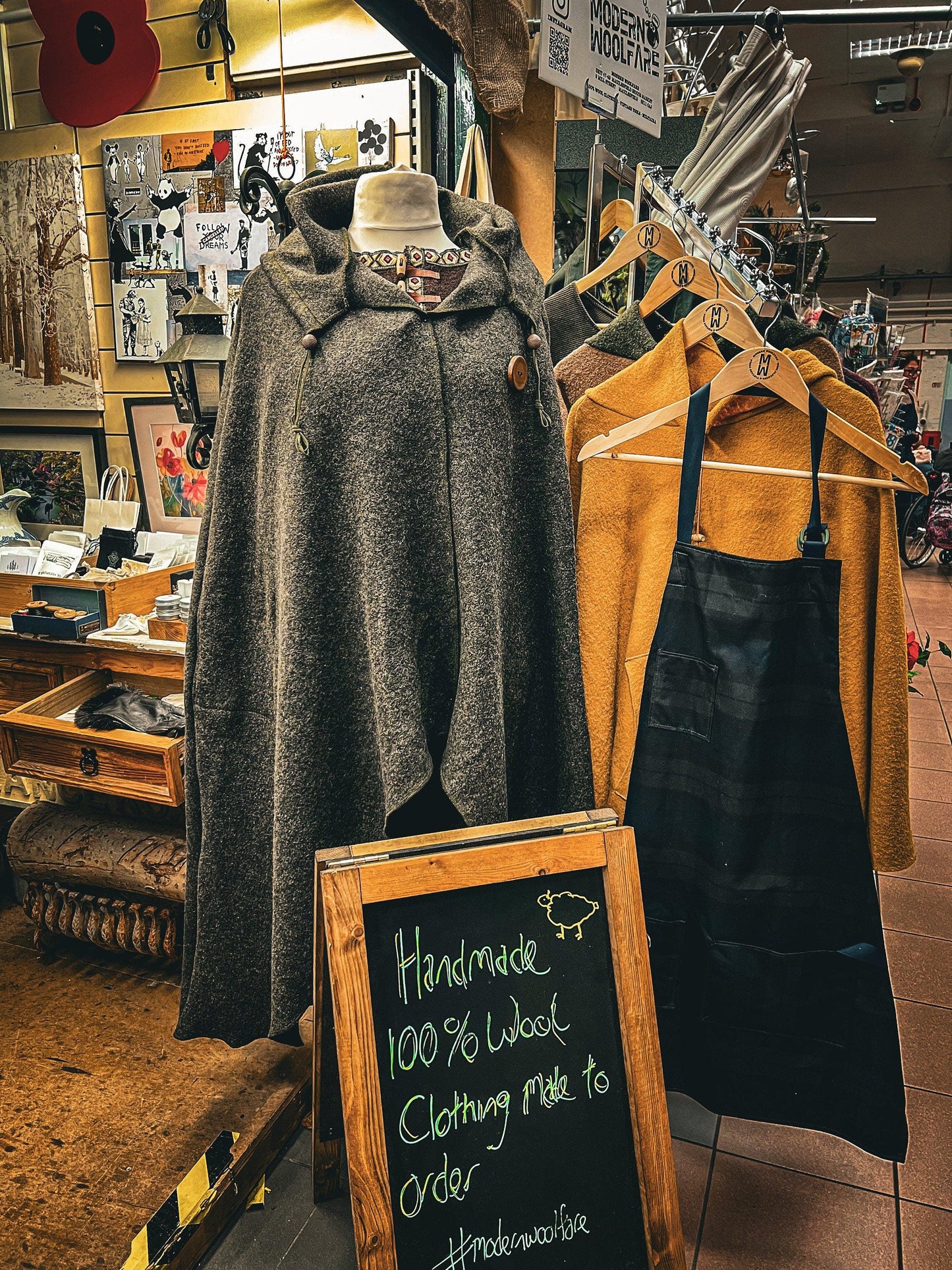 100% Wool Cloak - Handmade in England