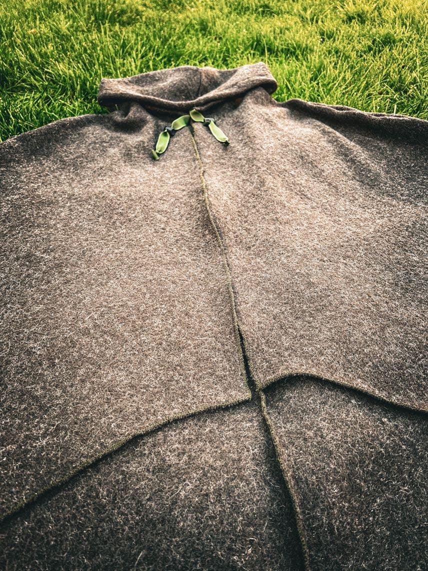 100% Wool Cloak - Handmade in England
