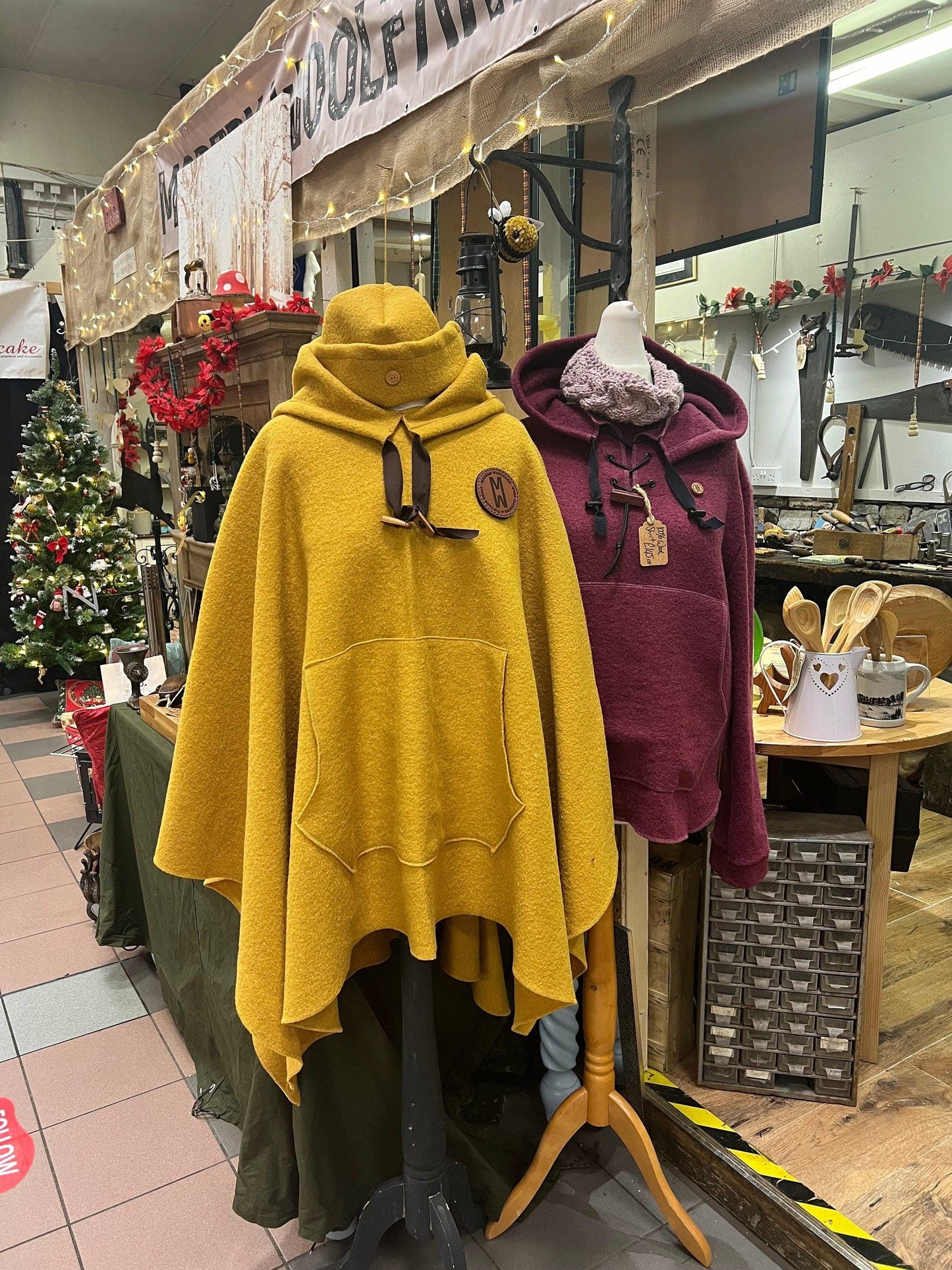 Stunning 100% Wool Poncho - Handmade in England