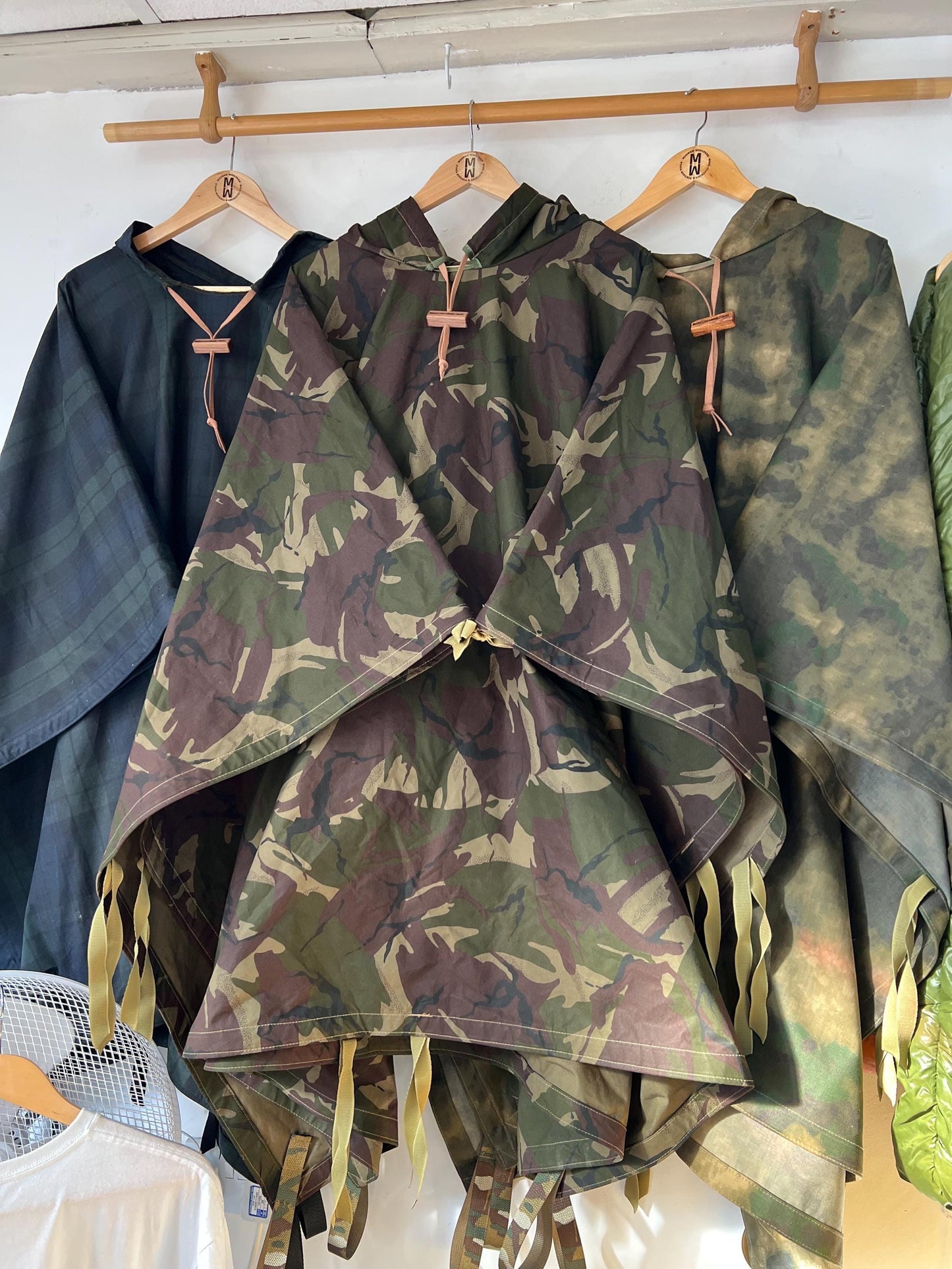Waxed Cotton Poncho - Handmade in the UK