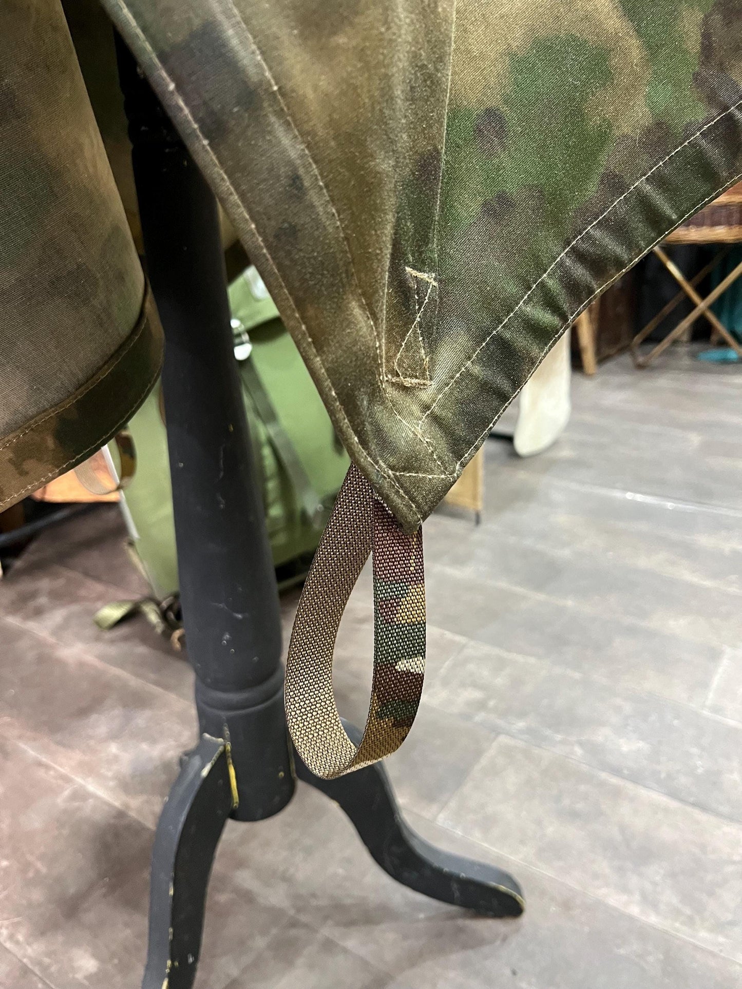 Waxed Cotton Poncho - Handmade in the UK