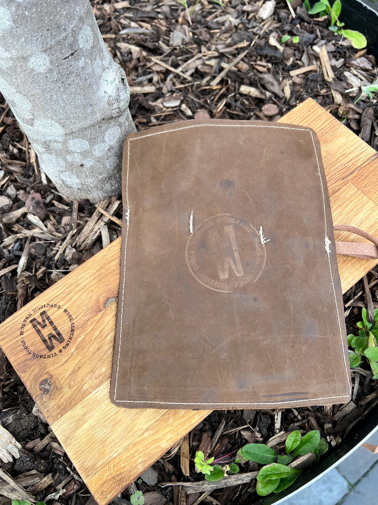 Handcarved Birch Cutlery Set with Handmade Nubuck Leather Sleeve – Bushcraft | Camping | Gift for Outdoorsmen