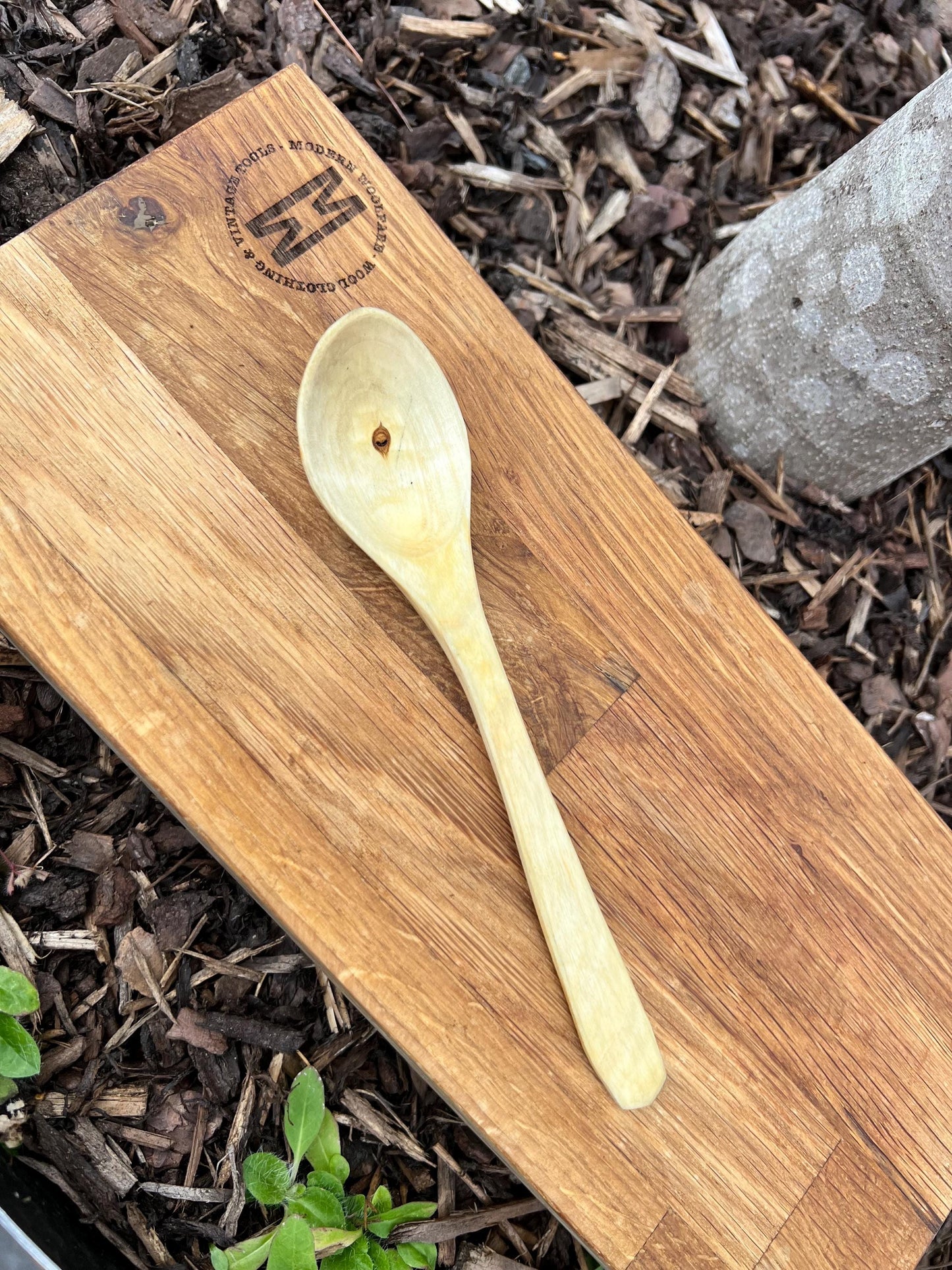 Handcarved Birch Cutlery Set with Handmade Nubuck Leather Sleeve – Bushcraft | Camping | Gift for Outdoorsmen