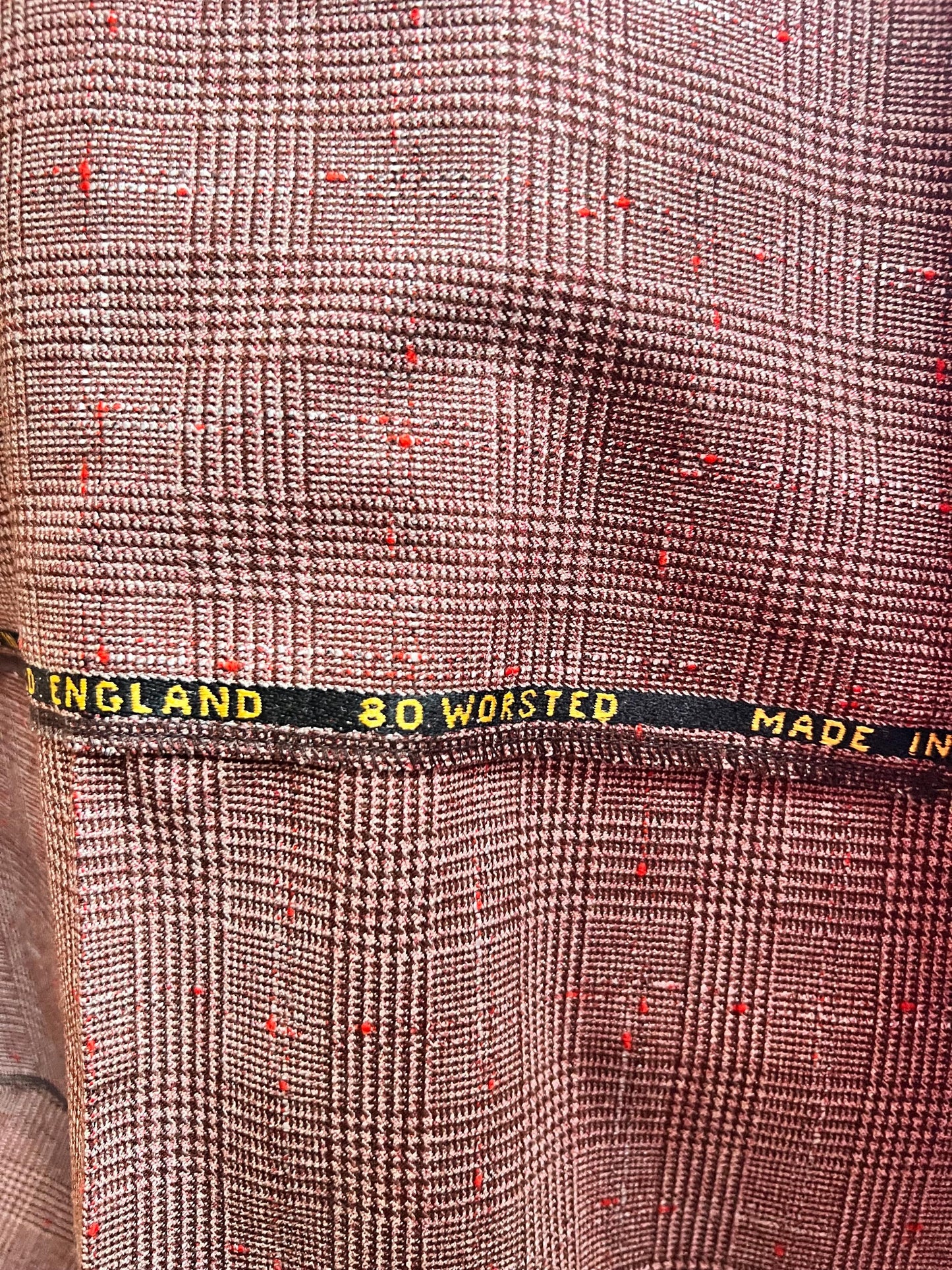 100% Worsted Wool Poncho - Handmade from vintage fabrics