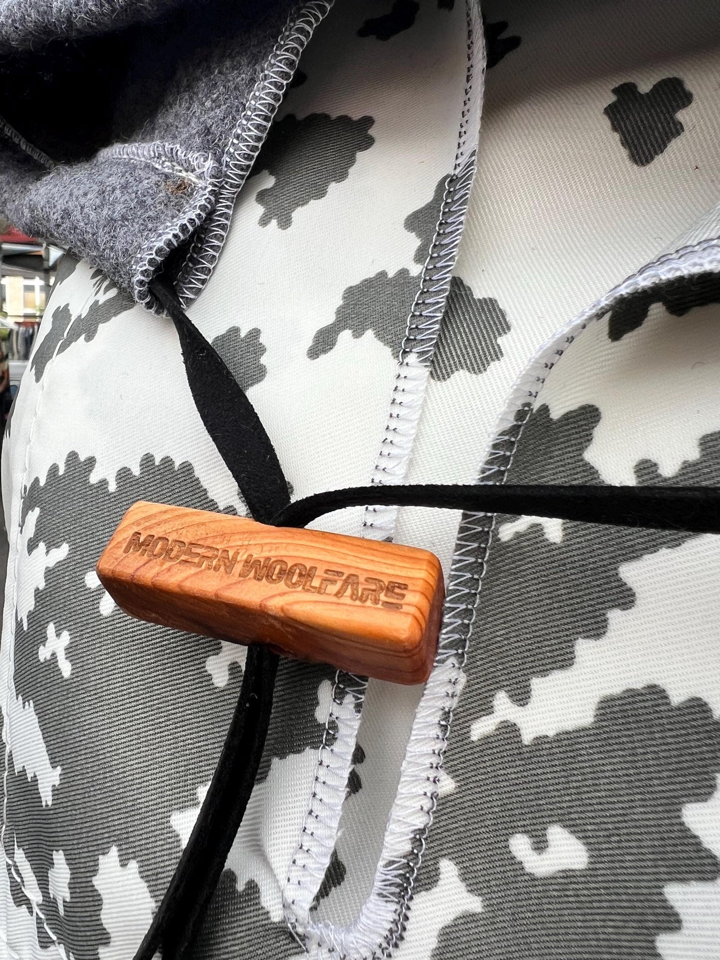 Finnish Snow Smock Anorak – Street Cut Italian Boiled Wool, Windproof, Water Resistant, Oversized Hood Bushcraft & Everyday Wear