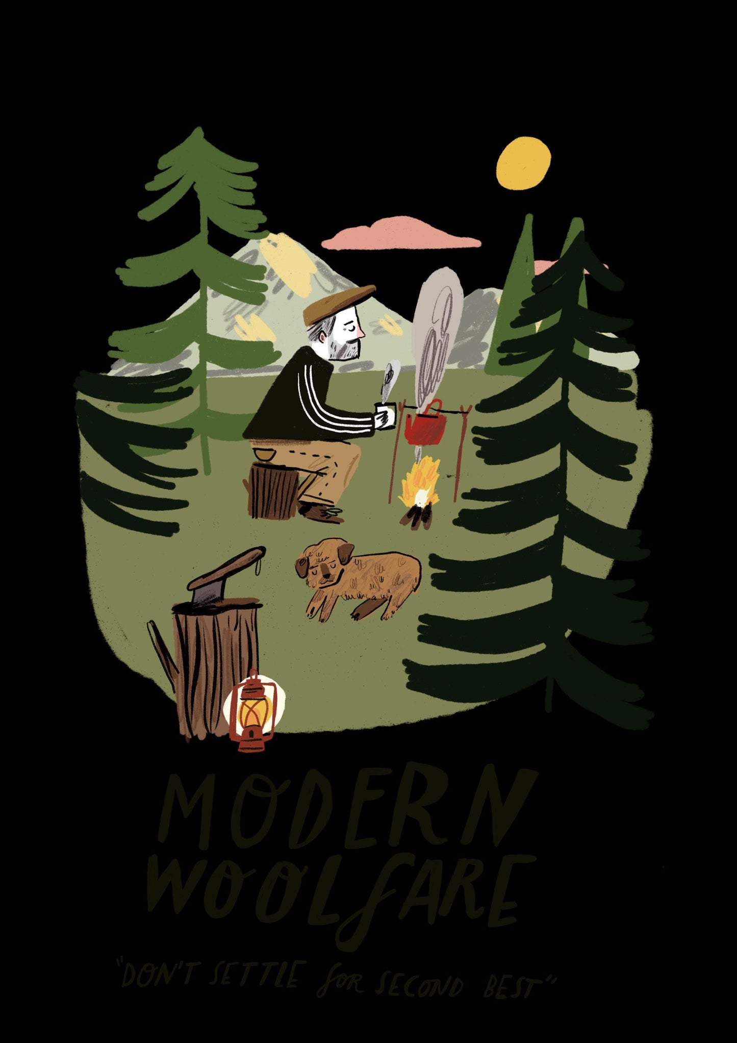 Modern Woolfare and Dick Vincent LTD edition T shirt
