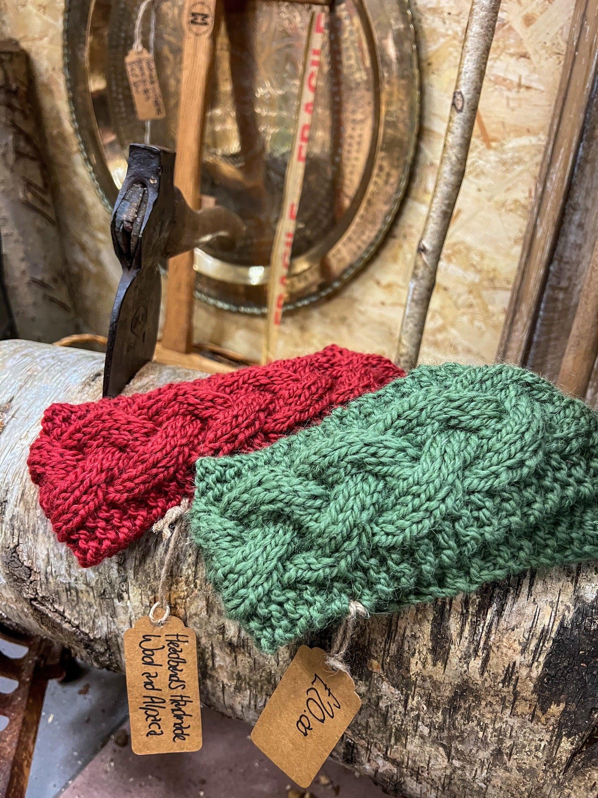 Lamb and Alapaca Wool - Head and Ear Warmers - Headband