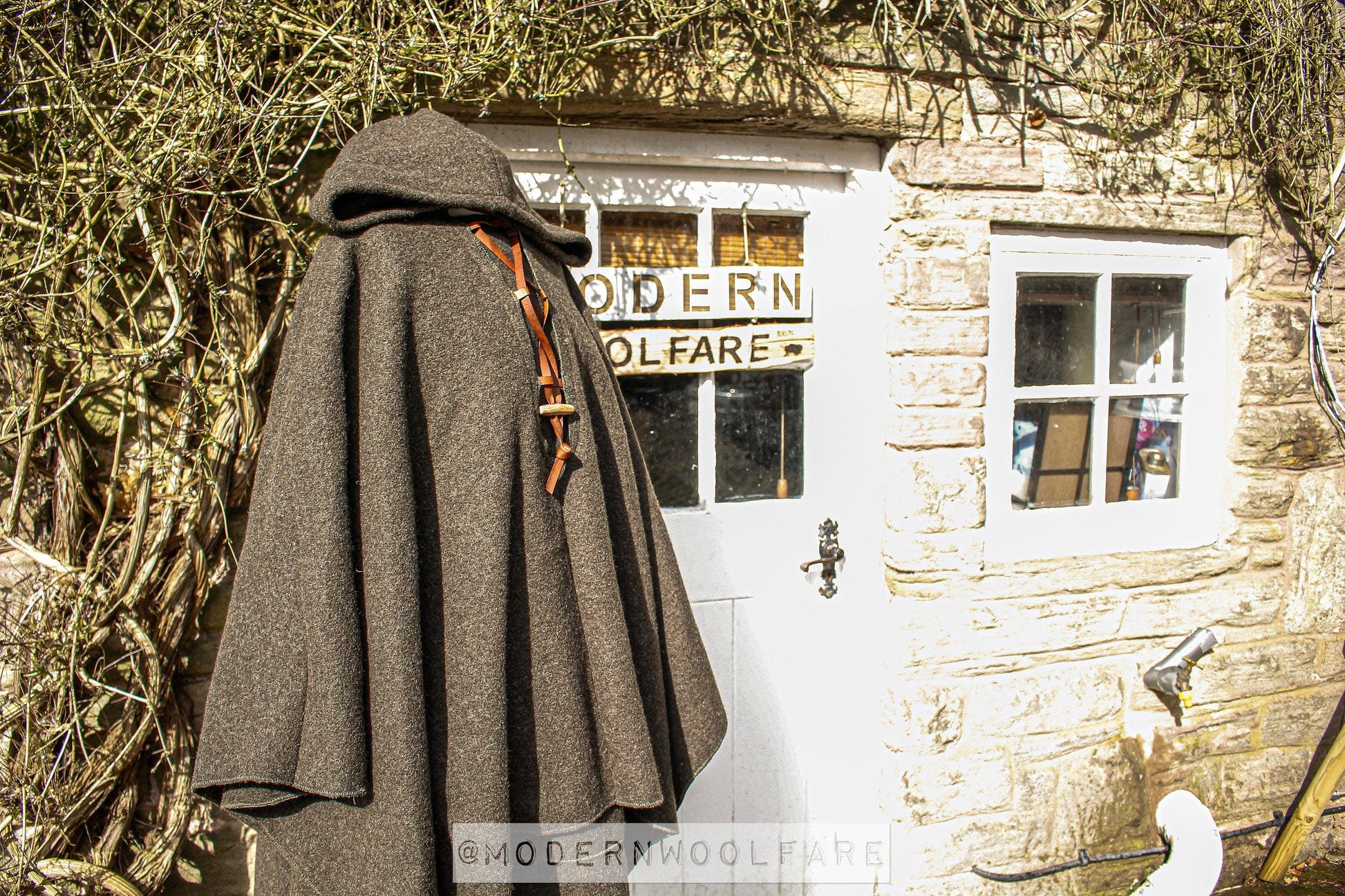 Stunning 100% Wool Poncho - Handmade in England