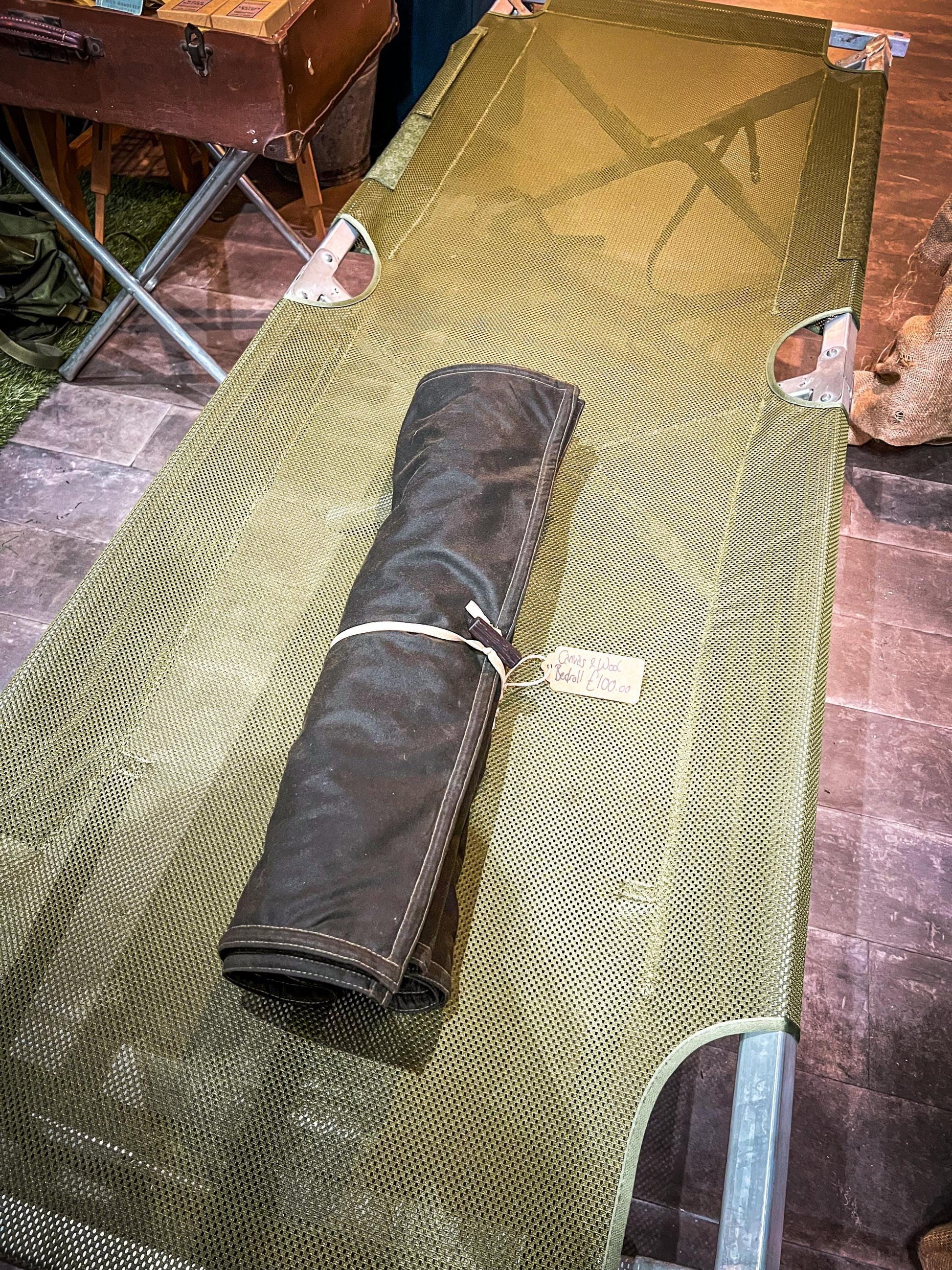 Waxed Cotton and Wool Bedroll/Rollmat