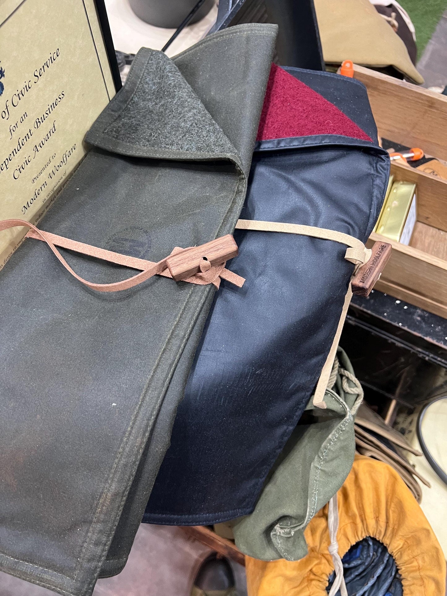 British Canvas and 100% Wool Sit Mat - No blended fabrics