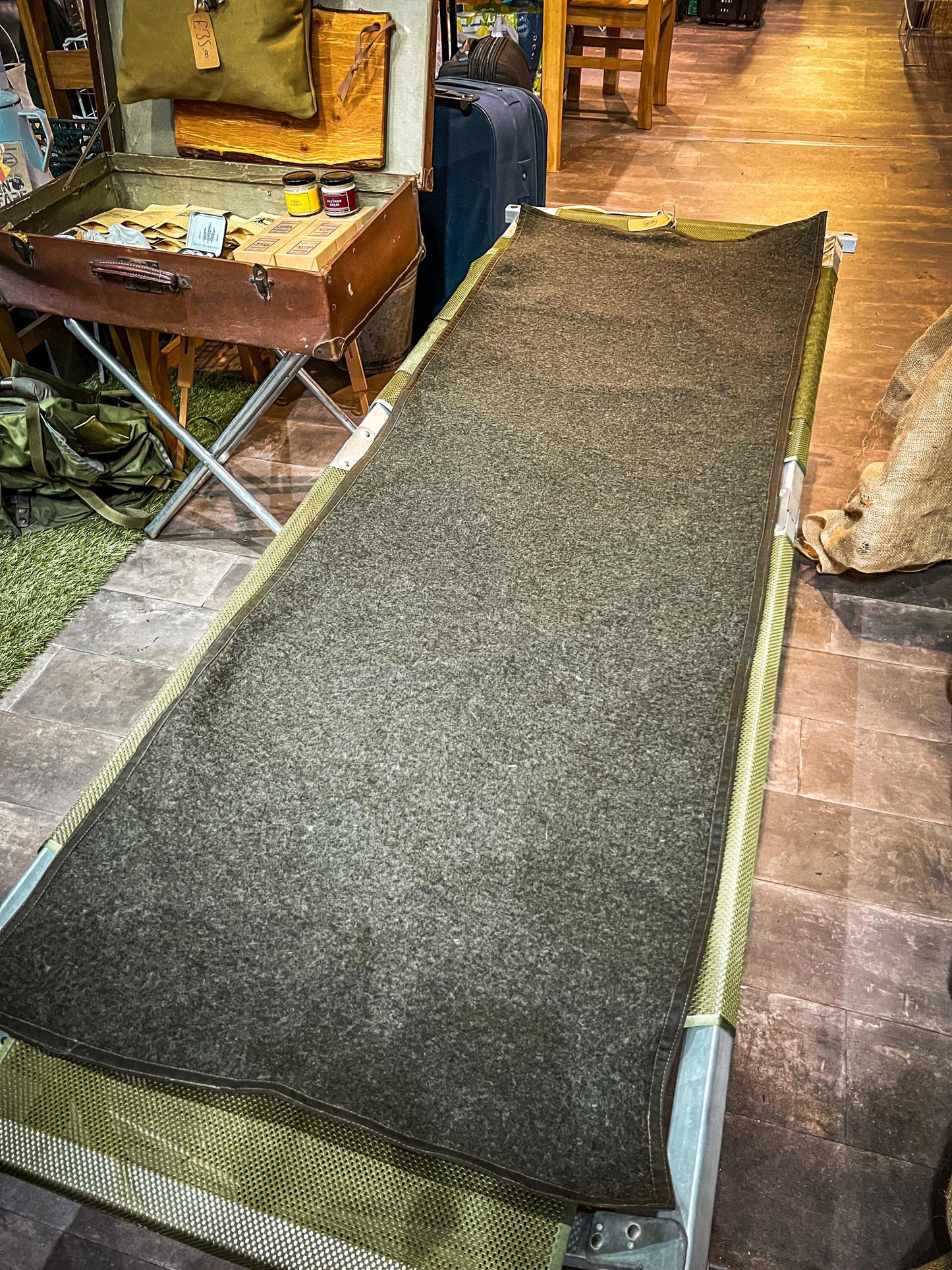 Waxed Cotton and Wool Bedroll/Rollmat