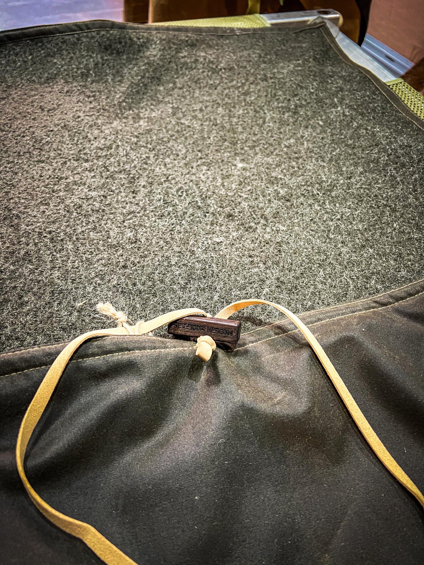 Waxed Cotton and Wool Bedroll/Rollmat