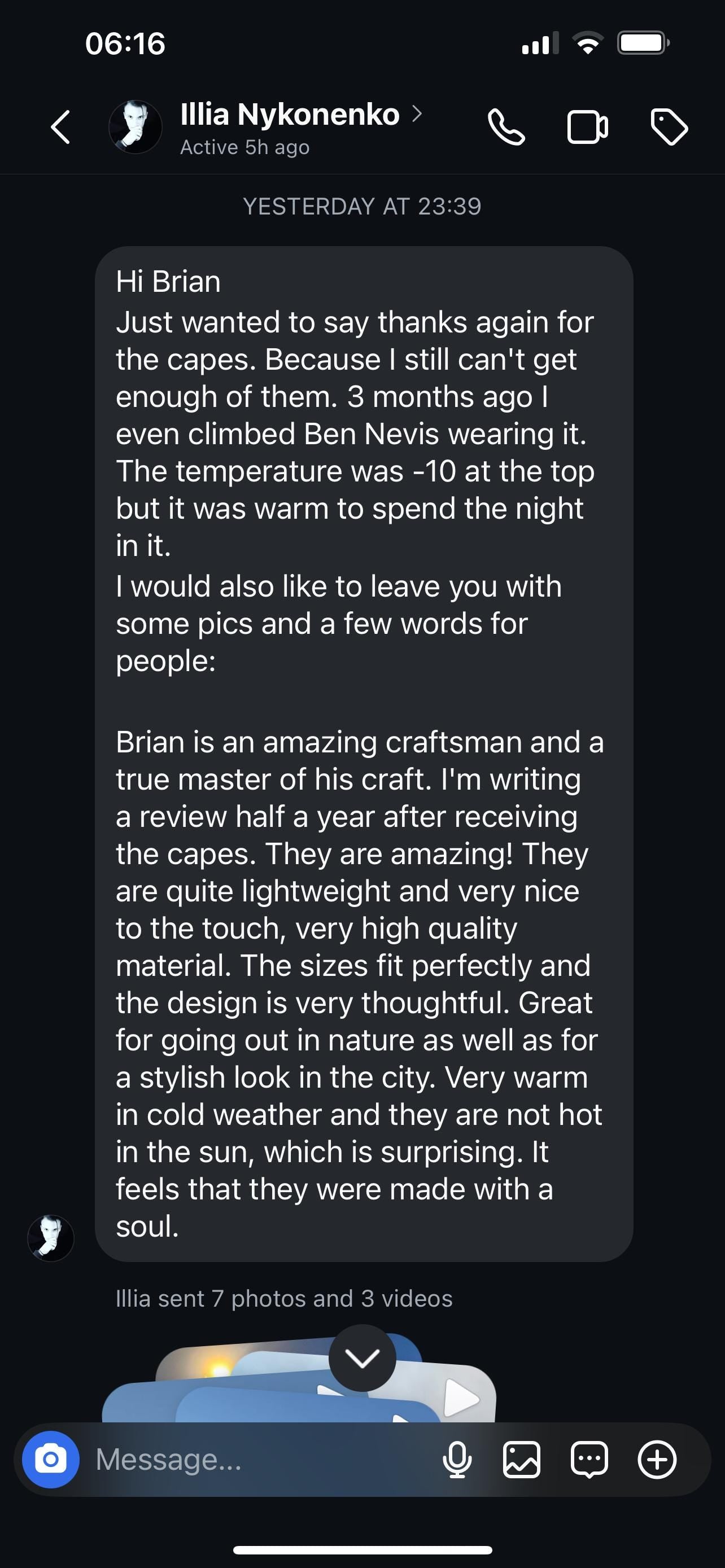 100% Wool Cloak - Handmade in England