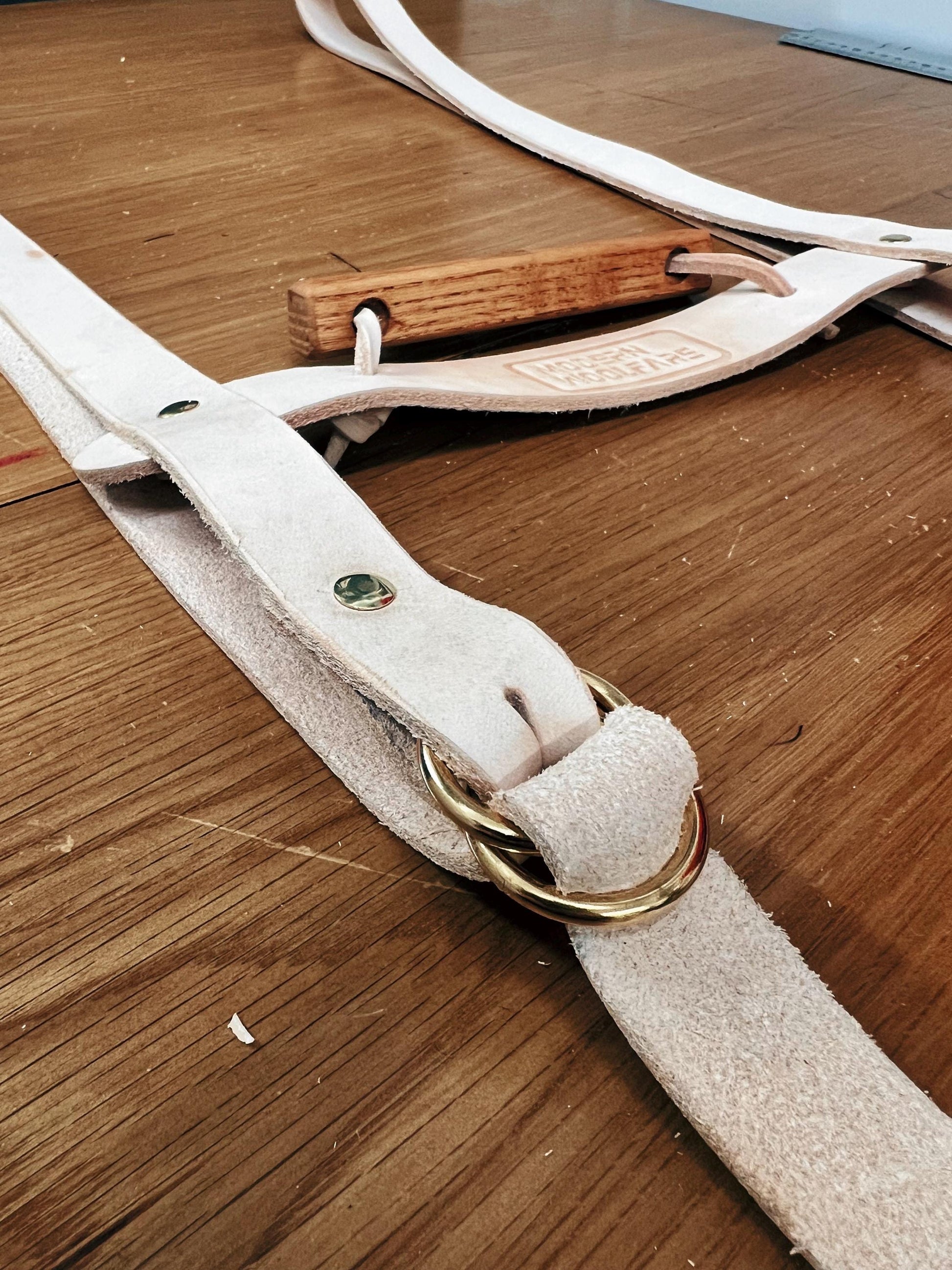 Blanket Bedroll Straps - Full Grain Leather and Brass