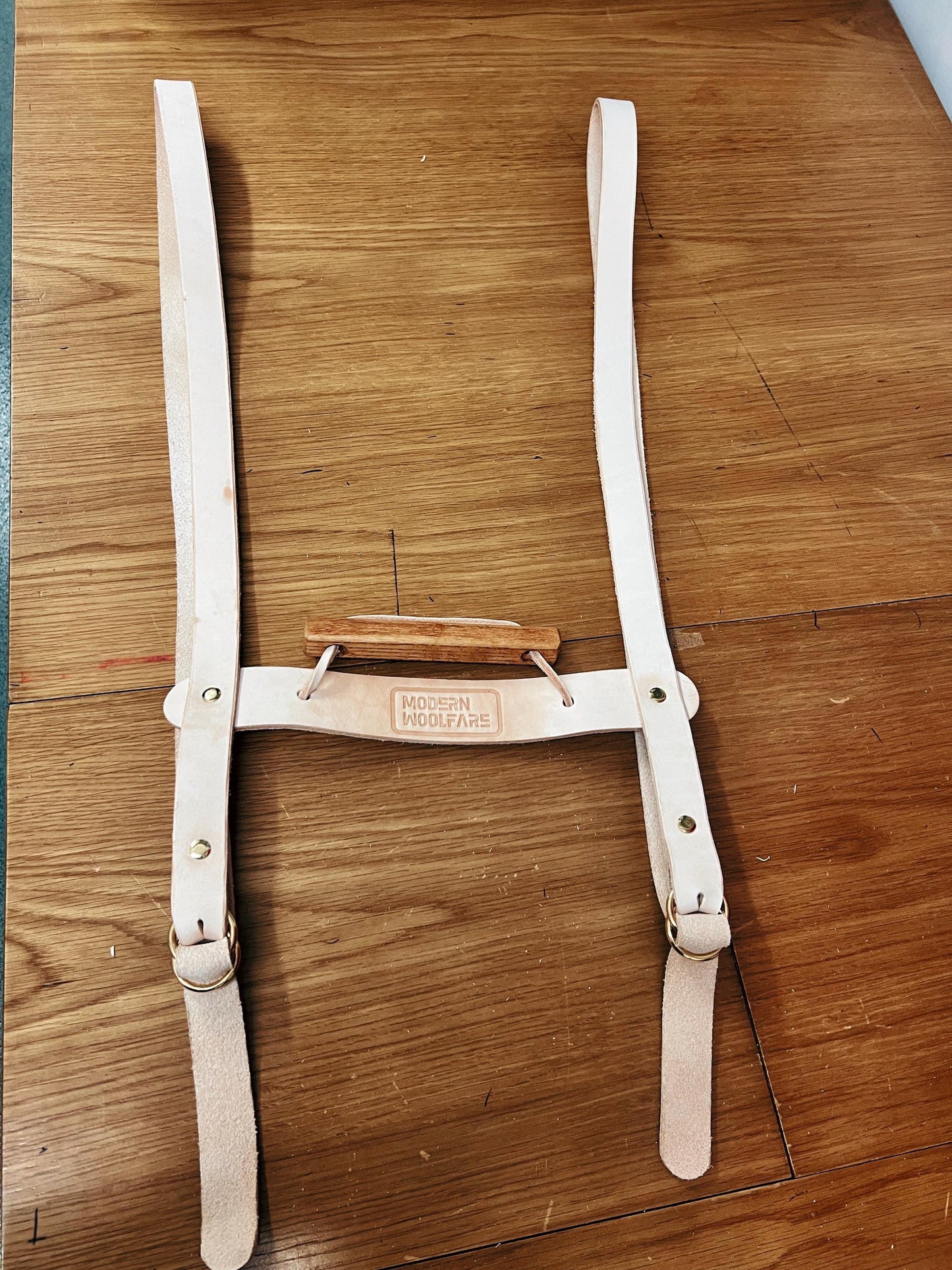 Blanket Bedroll Straps - Full Grain Leather and Brass