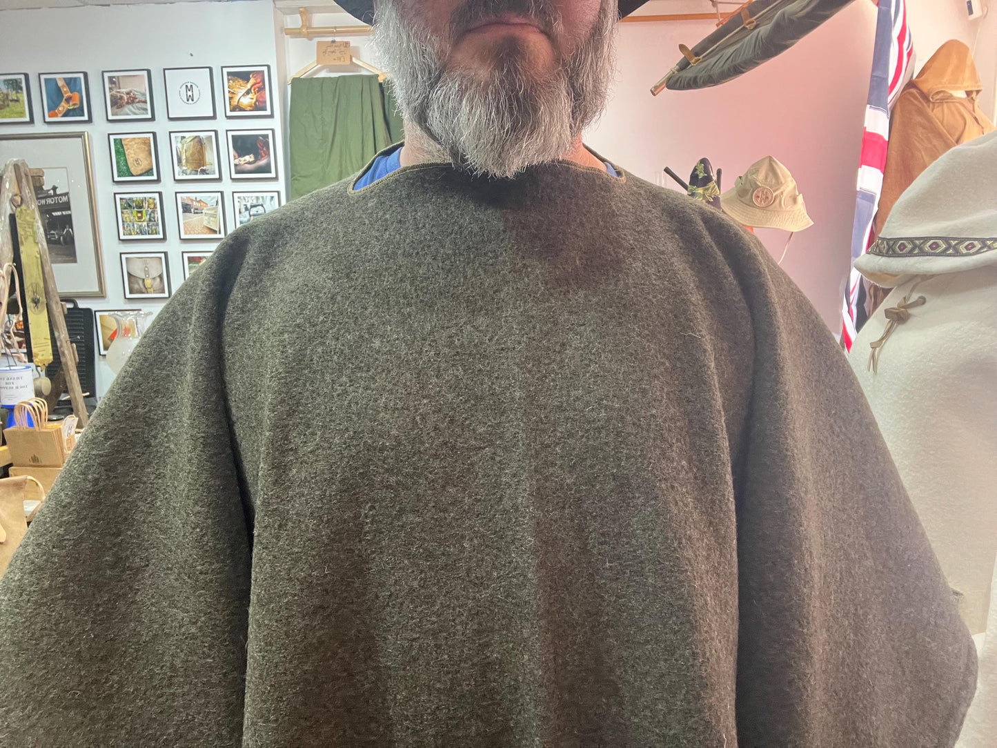 100% Wool Poncho/Blanket/Bedroll