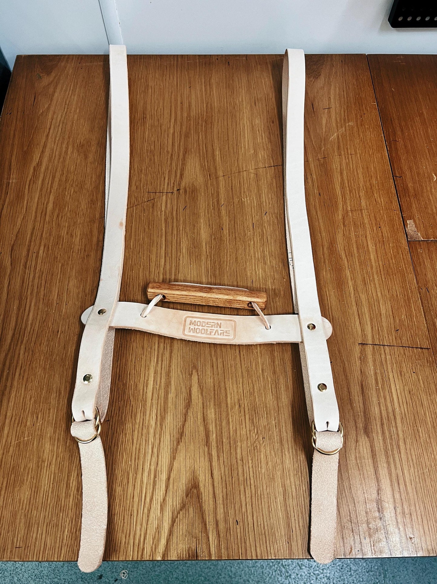 Blanket Bedroll Straps - Full Grain Leather and Brass