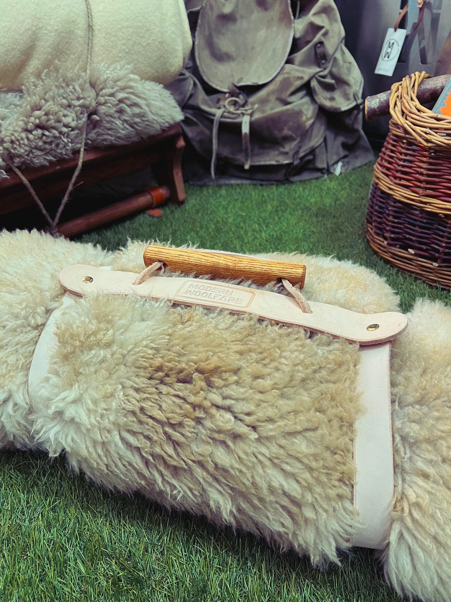 Blanket Bedroll Straps - Full Grain Leather and Brass