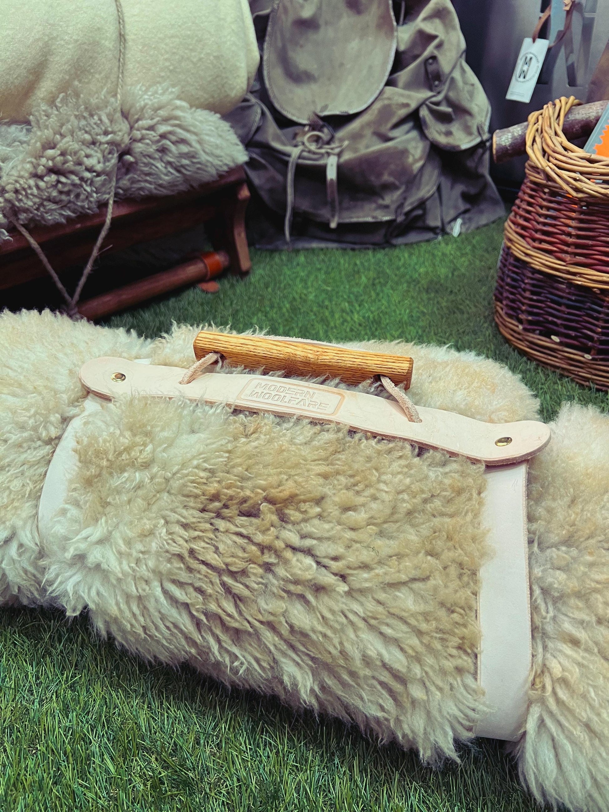 Blanket Bedroll Straps - Full Grain Leather and Brass