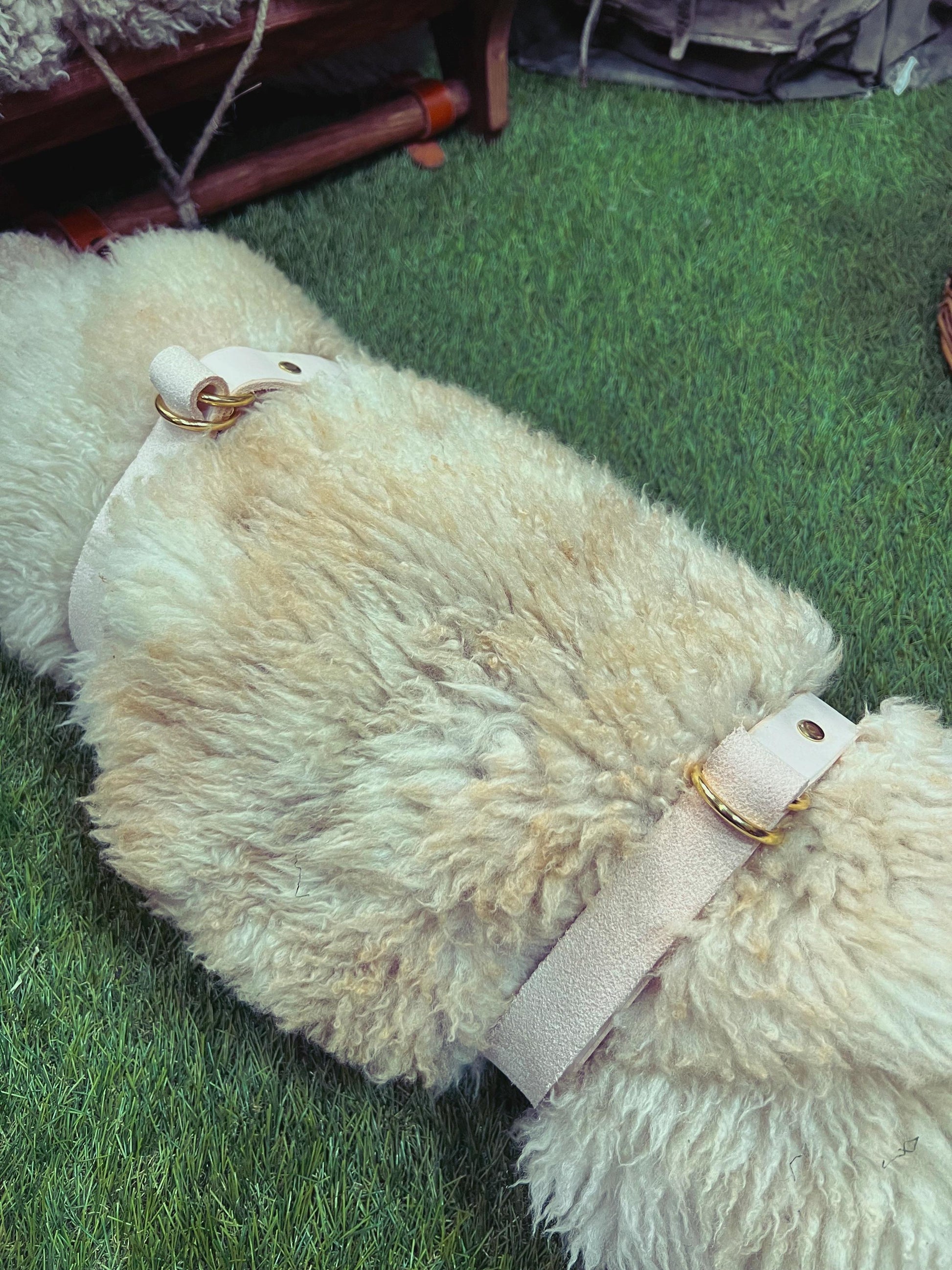 Blanket Bedroll Straps - Full Grain Leather and Brass