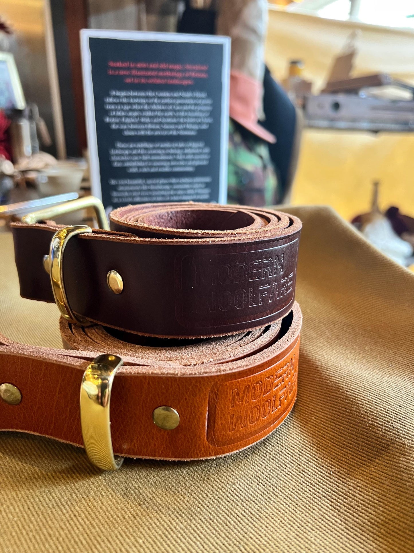 Handcrafted Buffalo Leather Belt