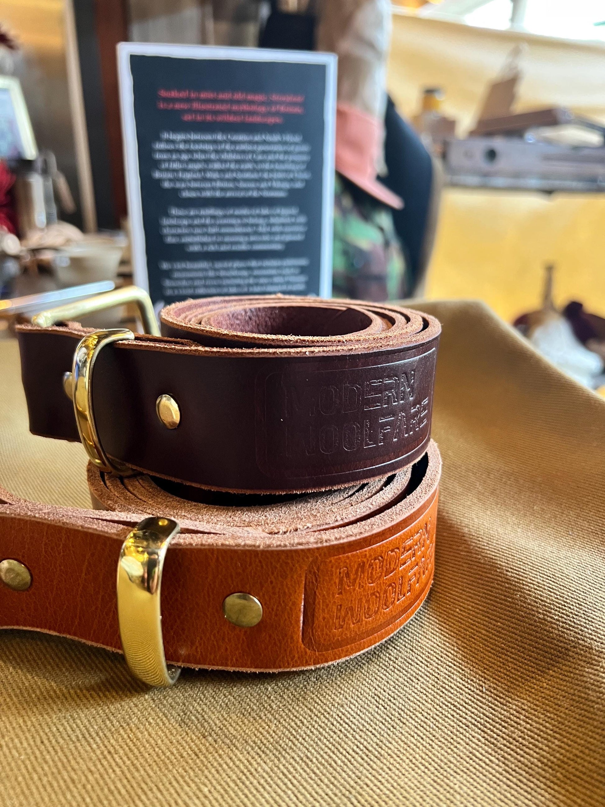 Handcrafted Buffalo Leather Belt