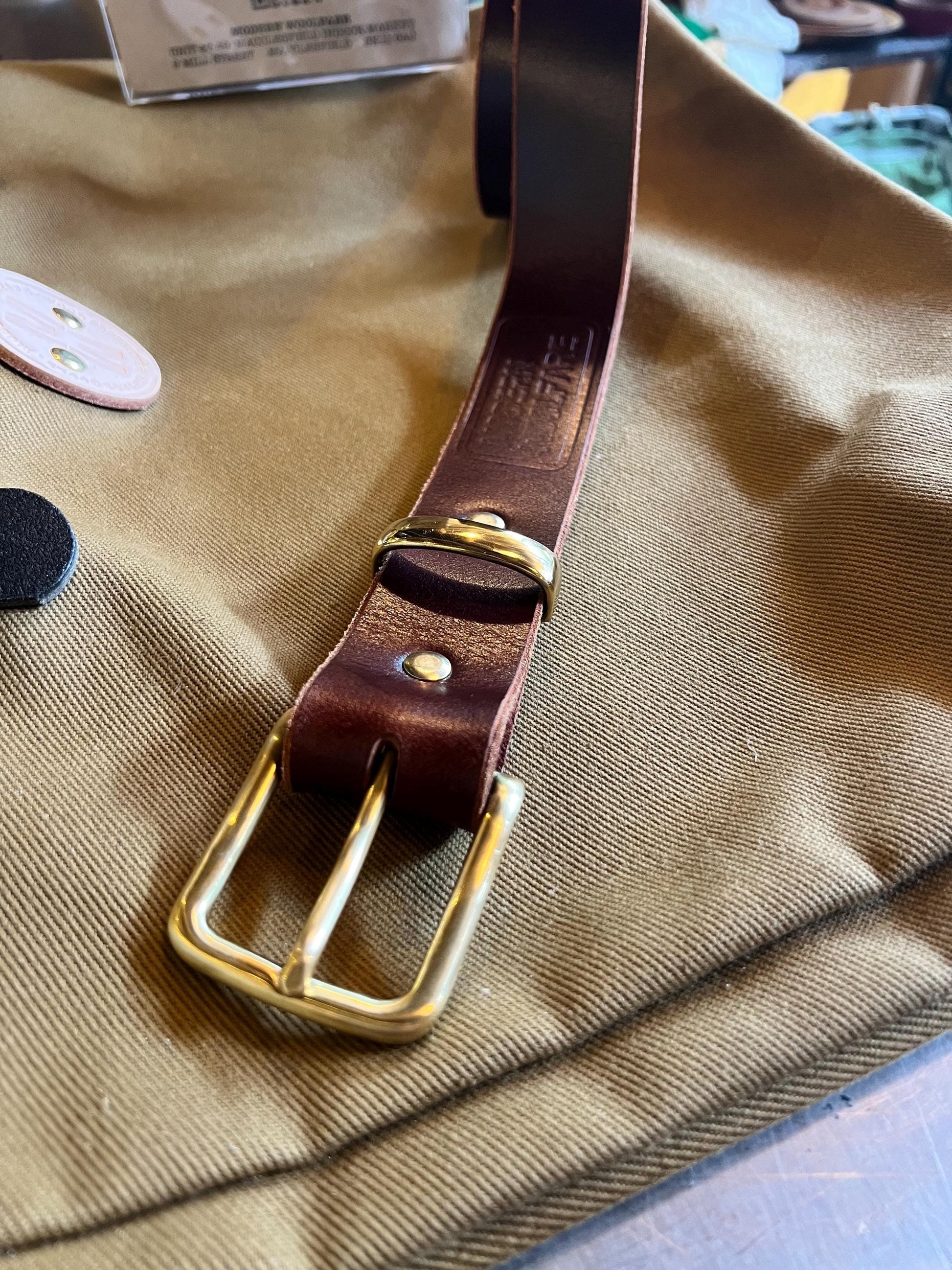 Handcrafted Buffalo Leather Belt