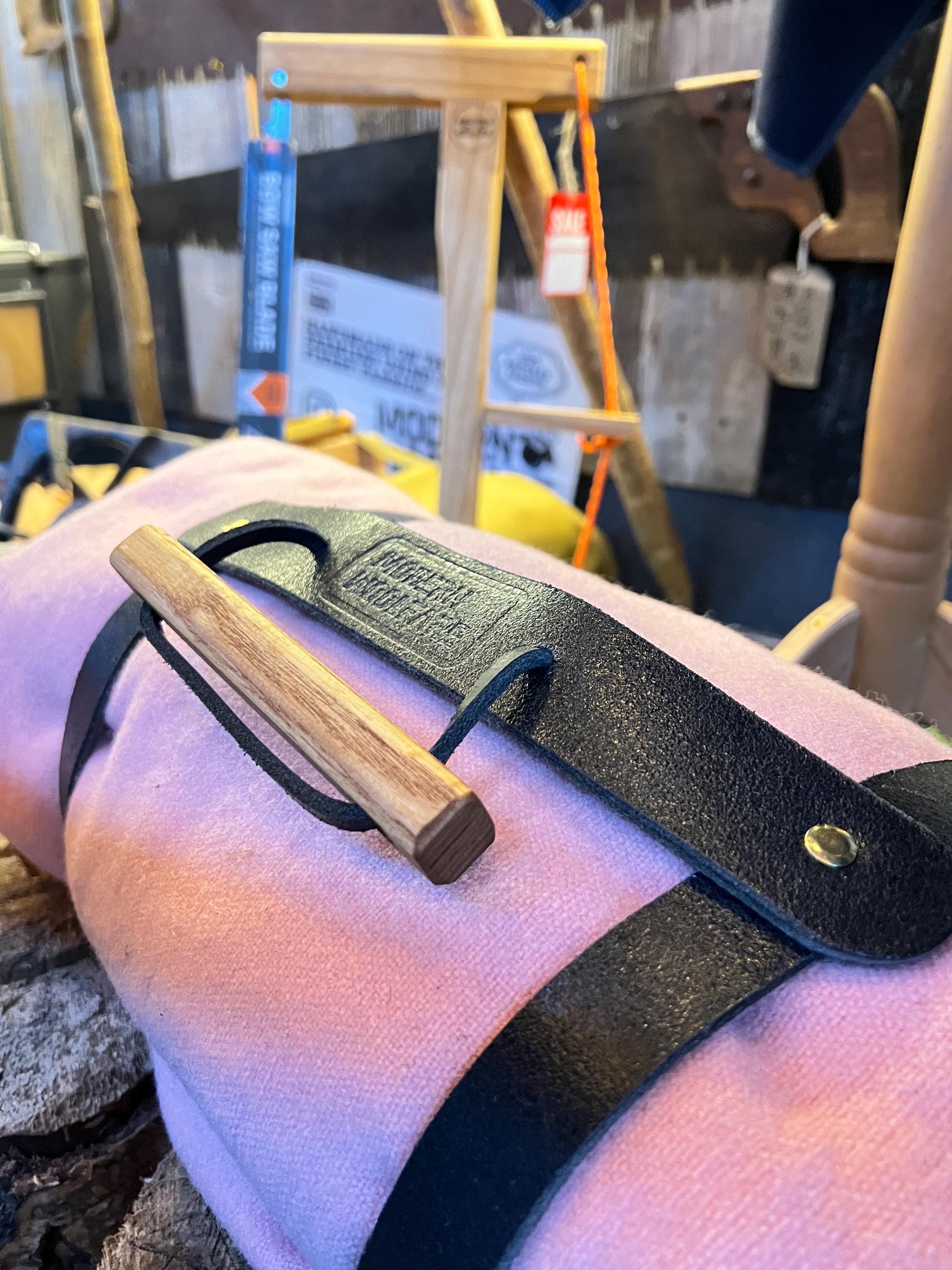 Blanket Bedroll Straps - Full Grain Leather and Brass