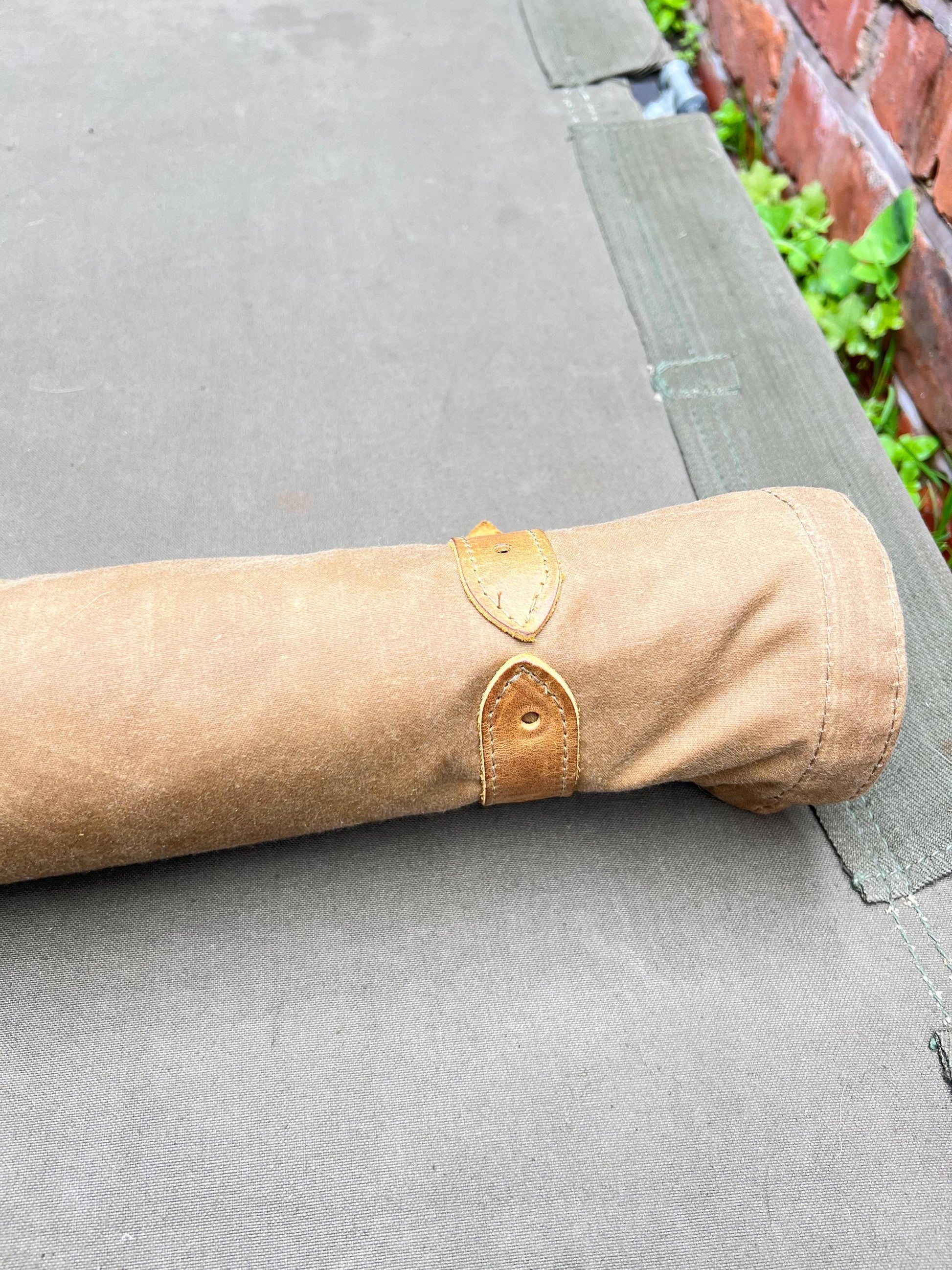 Limited Edition - Waxed Cotton and Vintage Wool Bedroll