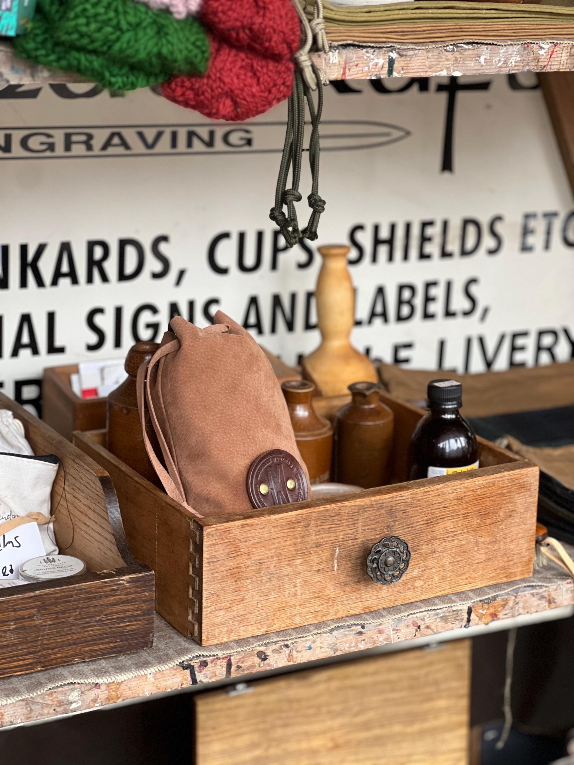 Soft Goat Leather Coffee Bag