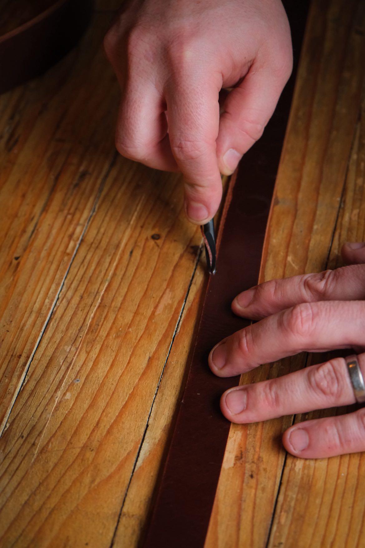 Handcrafted Buffalo Leather Belt