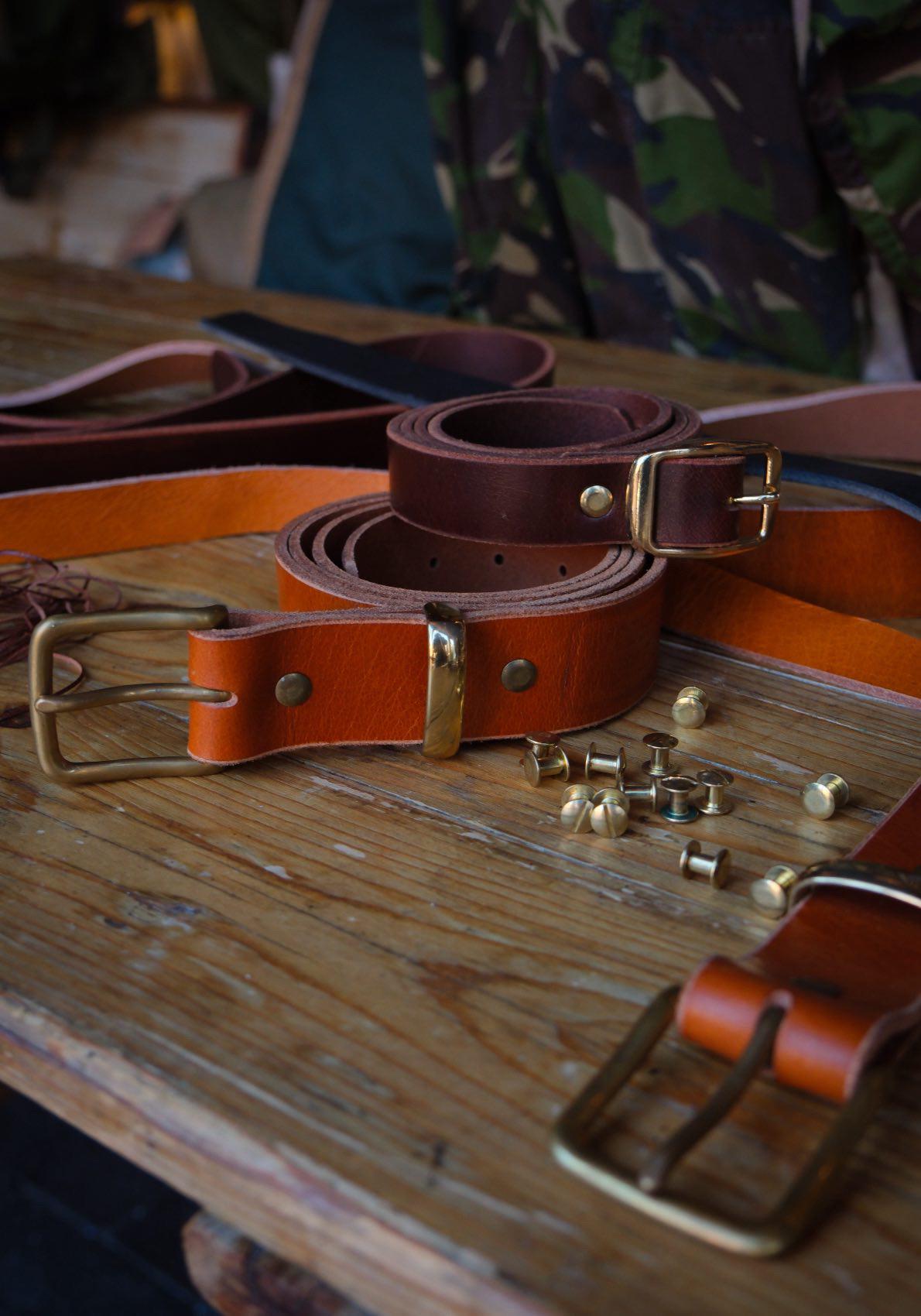 Handcrafted Buffalo Leather Belt