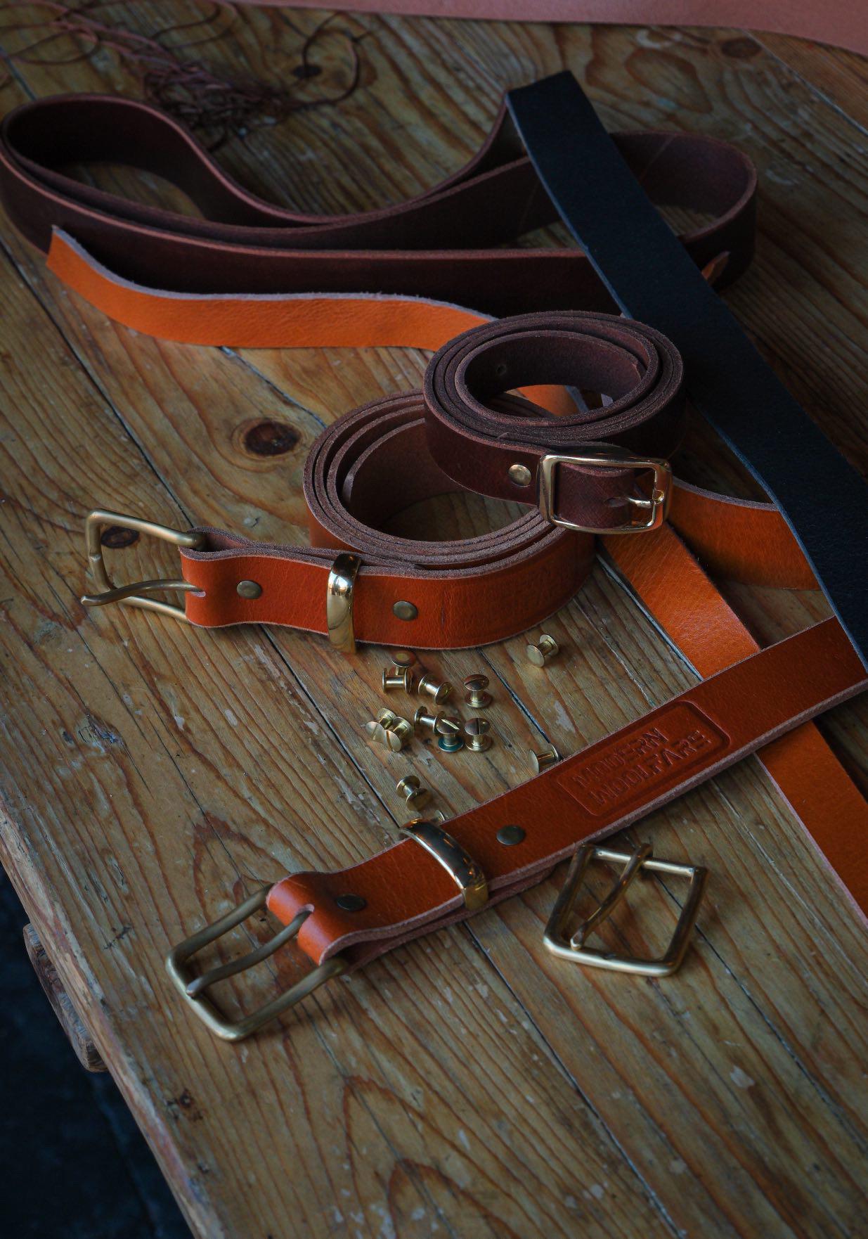 Handcrafted Buffalo Leather Belt