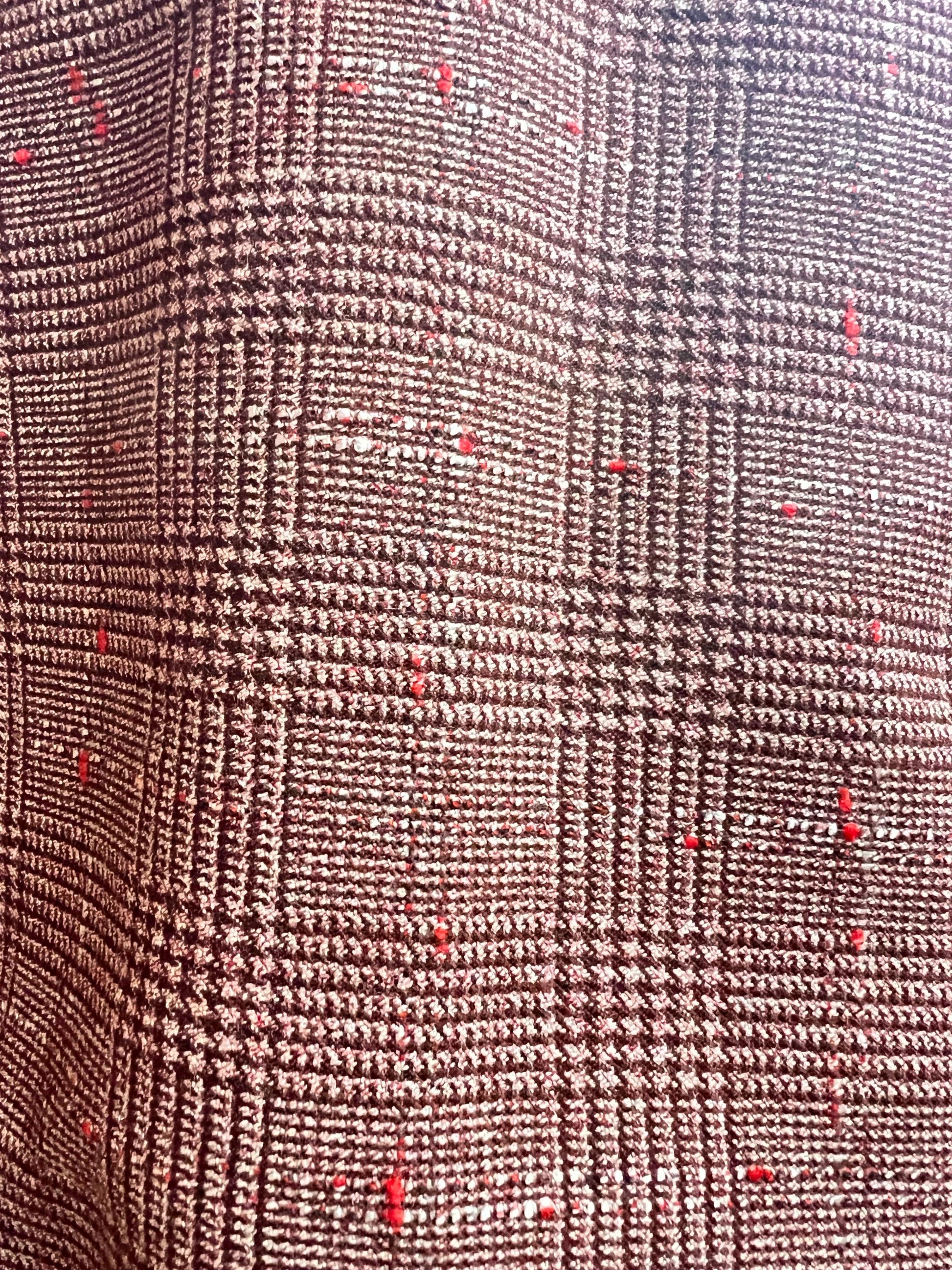 100% Worsted Wool Poncho - Handmade from vintage fabrics