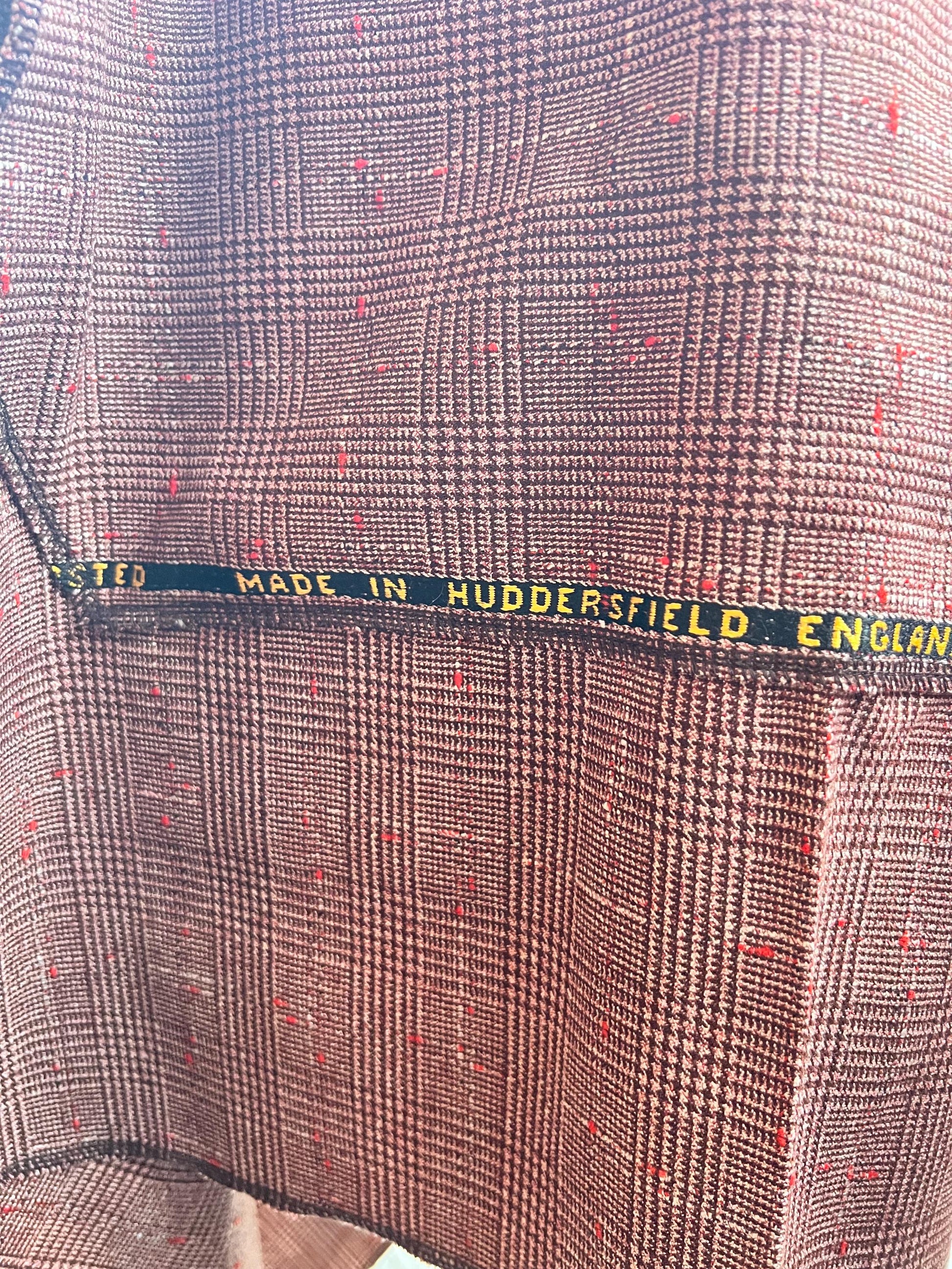 100% Worsted Wool Poncho - Handmade from vintage fabrics