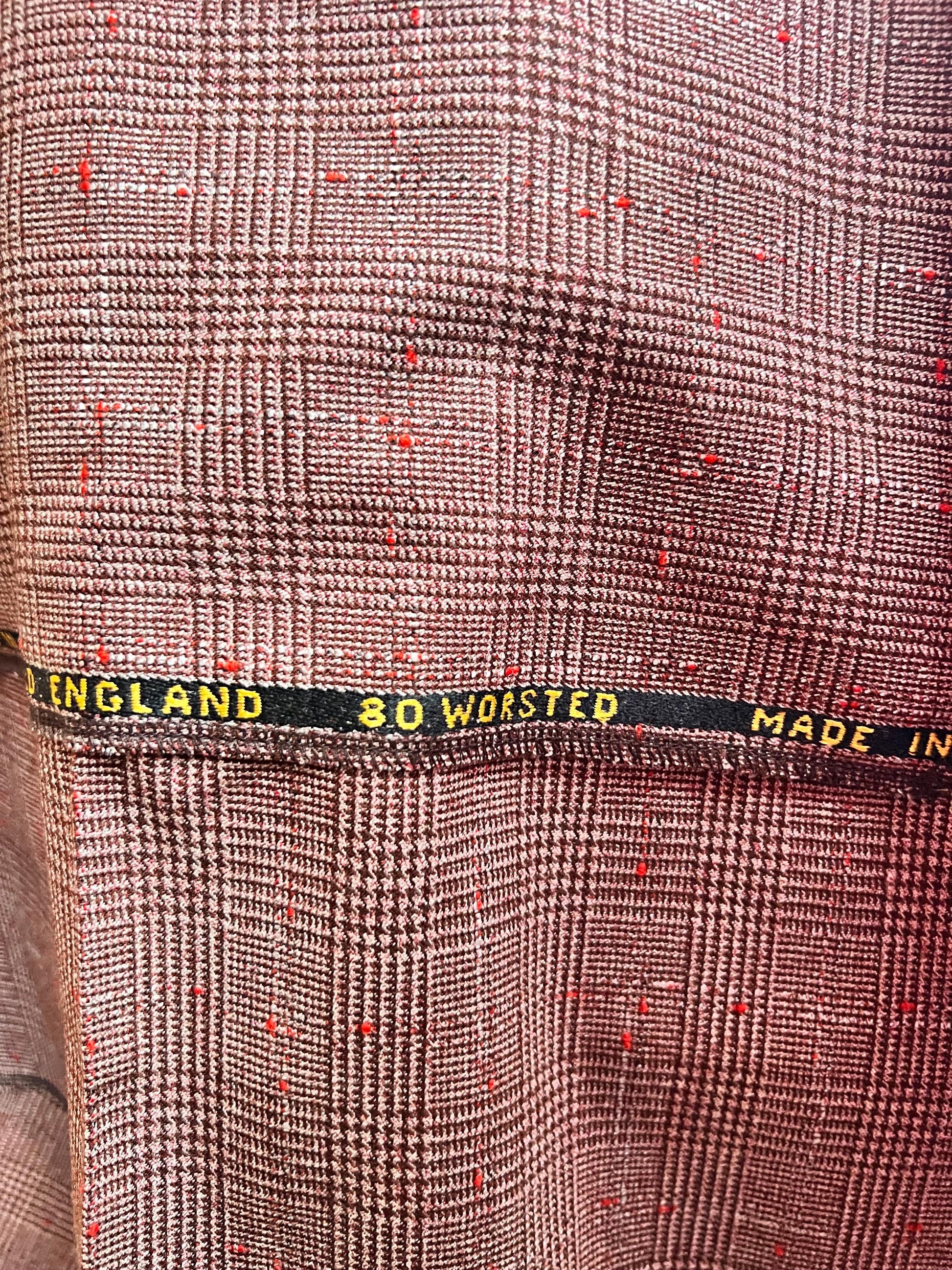 100% Worsted Wool Poncho - Handmade from vintage fabrics