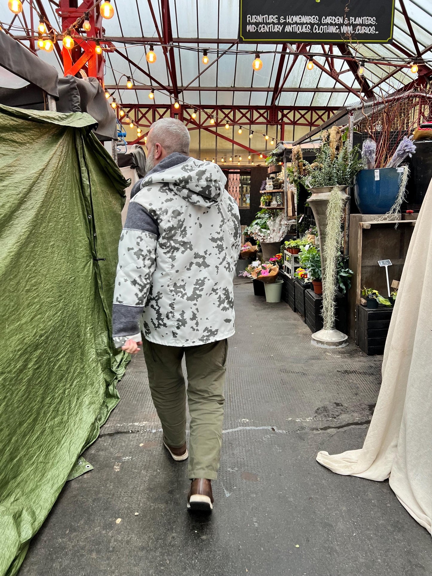 Bushcraft Anorak – Italian Boiled Wool, Windproof, Water-Resistant, Oversized Hood