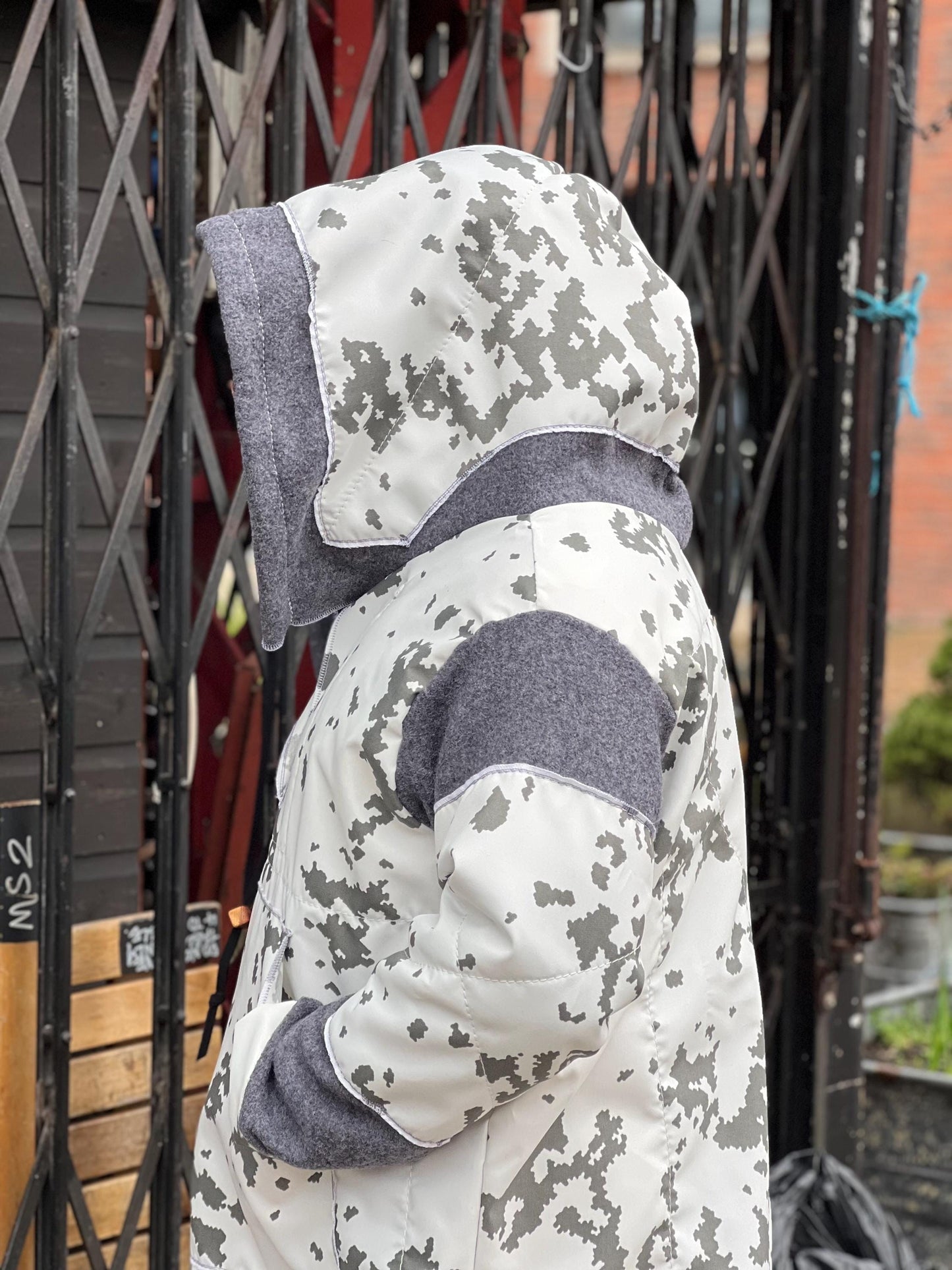 Finnish Snow Smock Anorak – Street Cut Italian Boiled Wool, Windproof, Water Resistant, Oversized Hood Bushcraft & Everyday Wear