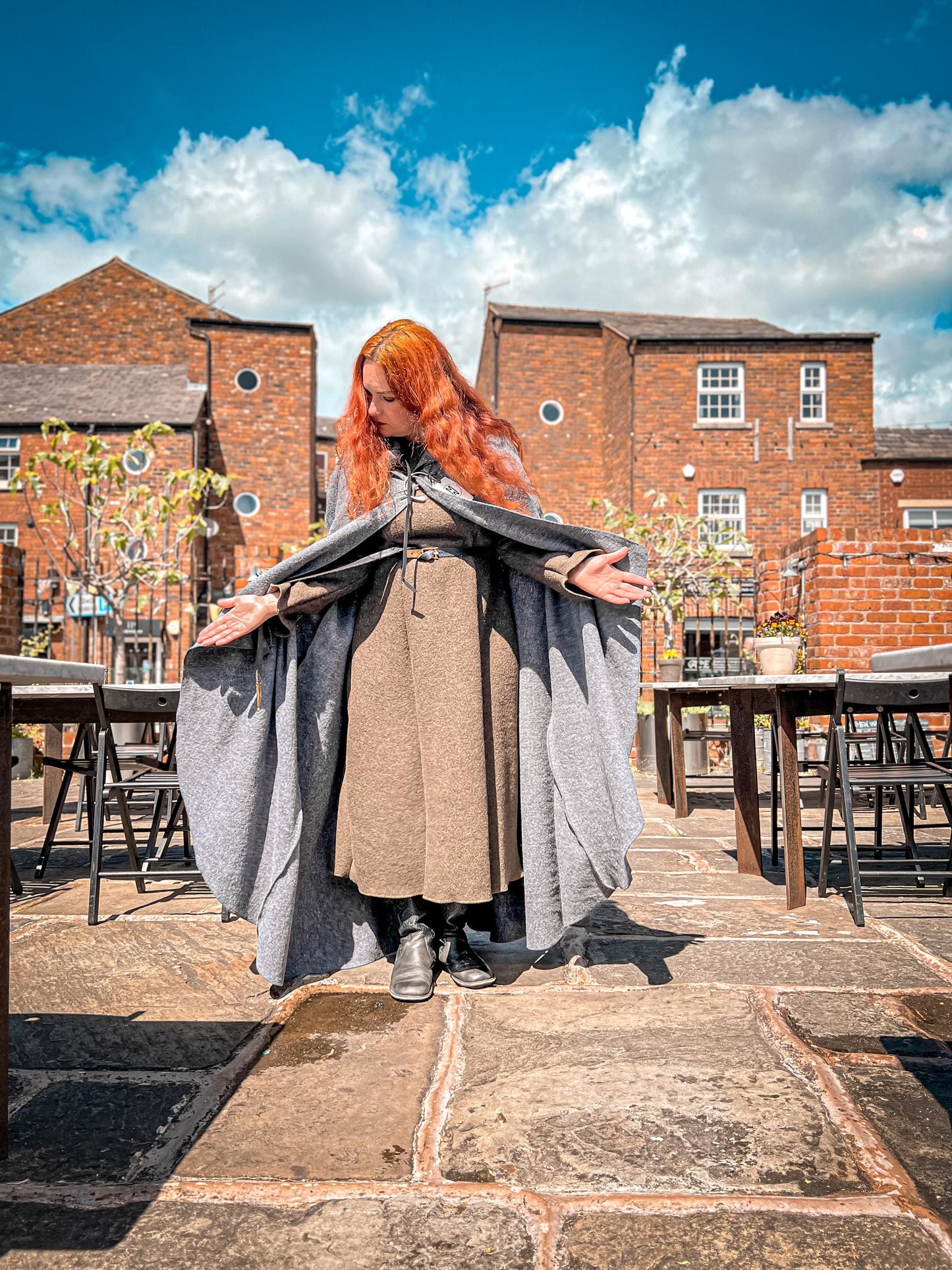 100% Wool Cloak - Handmade in England