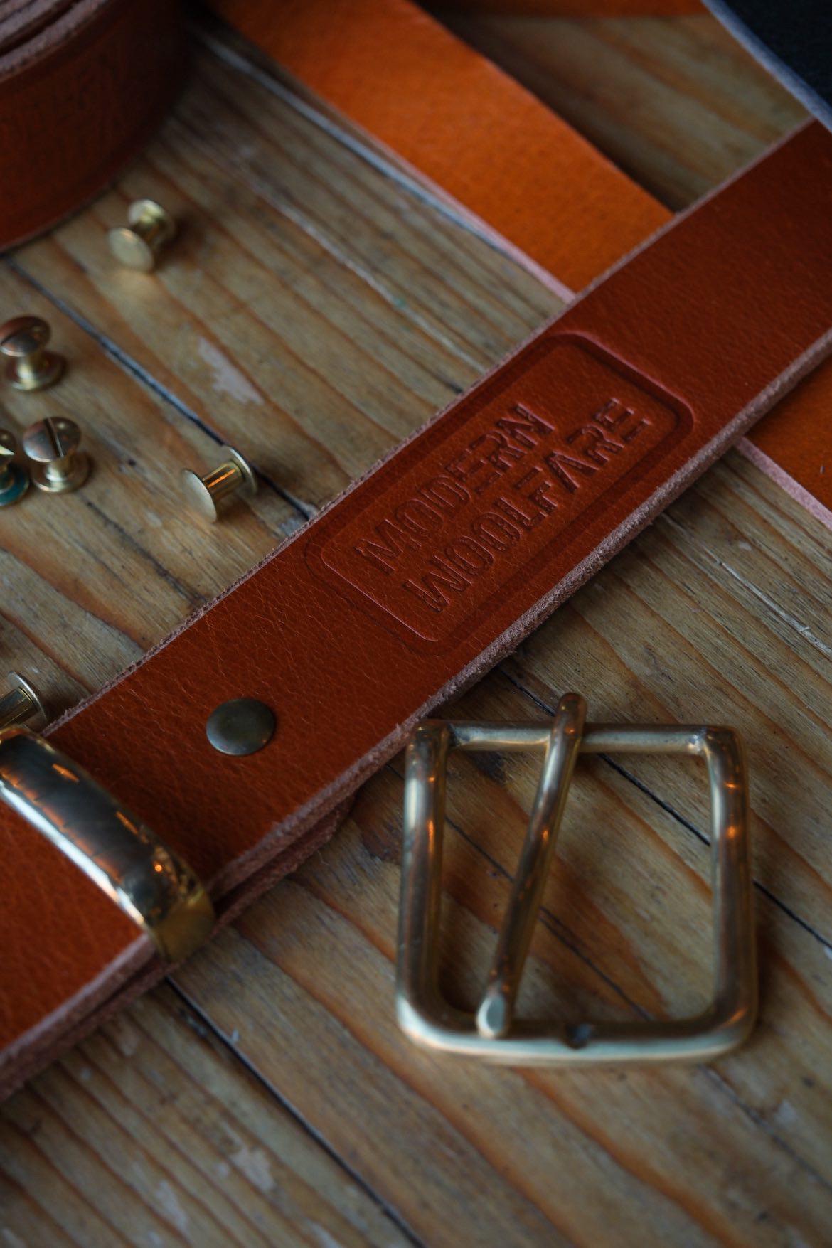 Handcrafted Buffalo Leather Belt