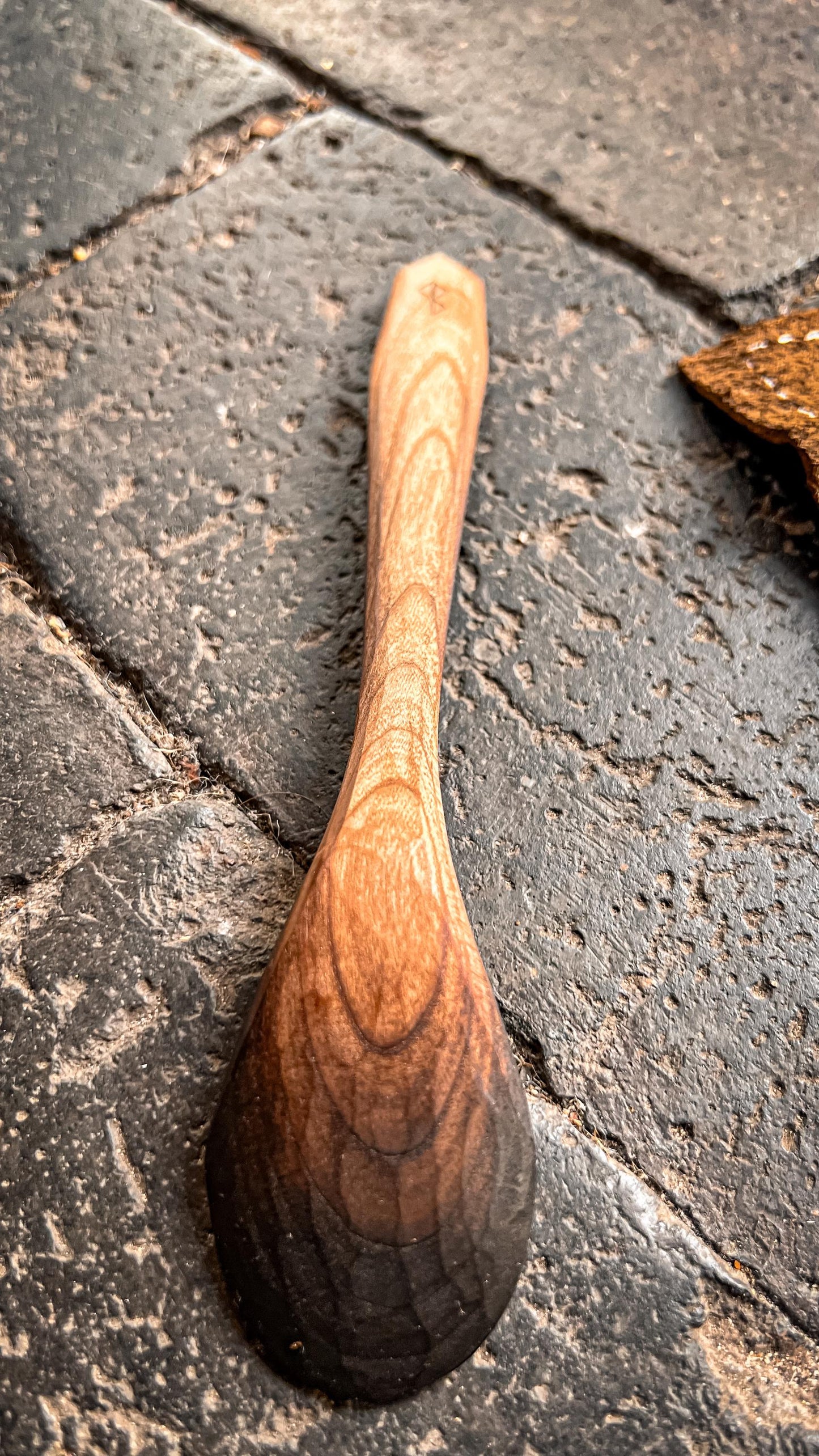 Handcarved Birch Cutlery Set with Handmade Nubuck Leather Sleeve – Bushcraft | Camping | Gift for Outdoorsmen
