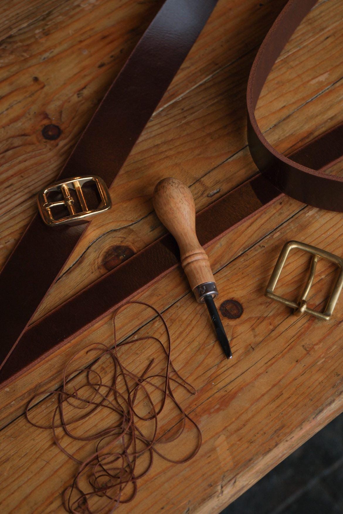 Handcrafted Buffalo Leather Belt