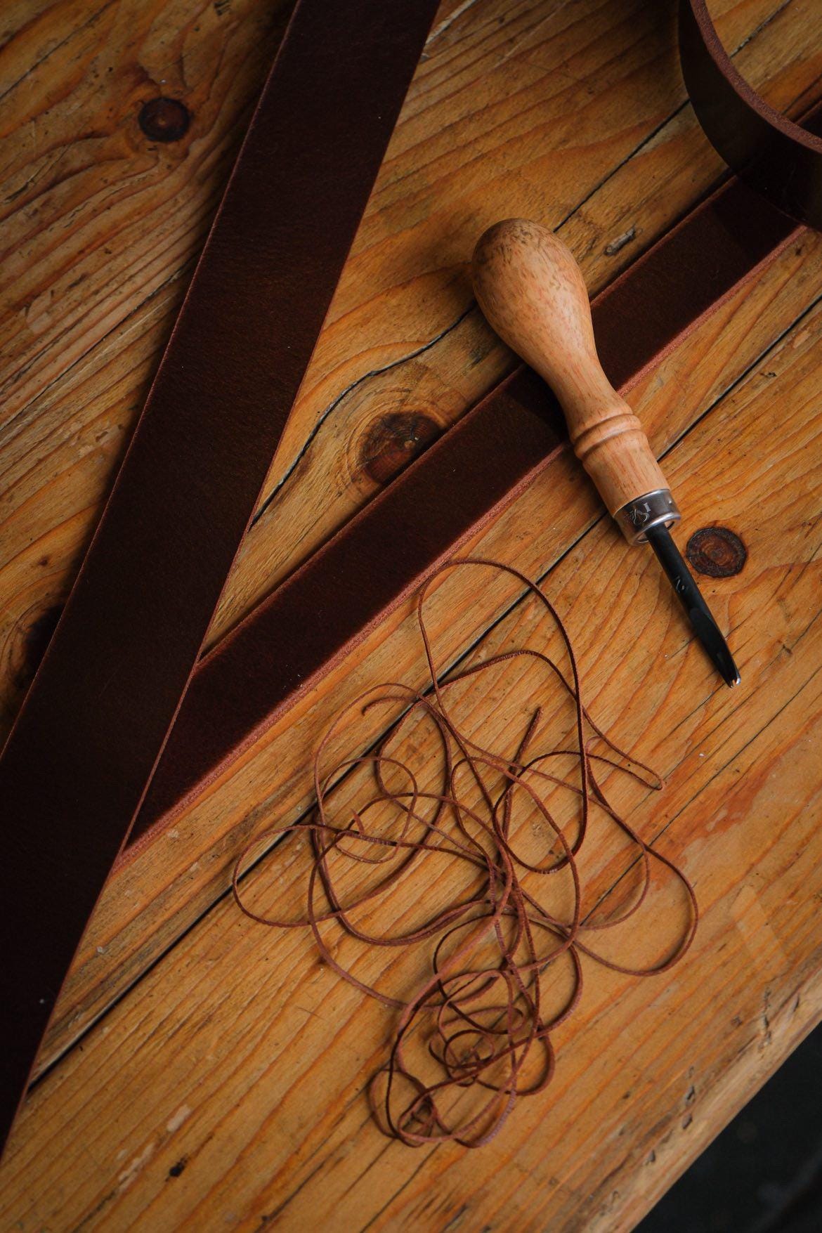 Handcrafted Buffalo Leather Belt