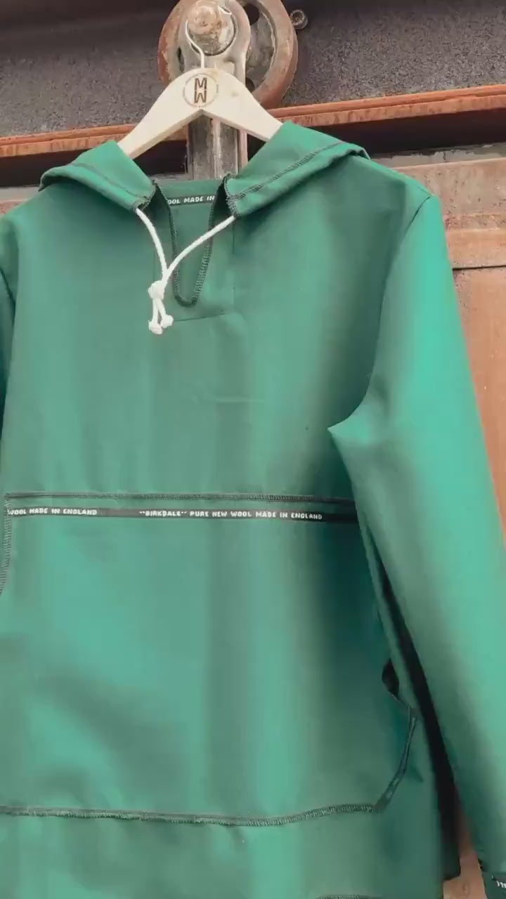 The Ultimate Bushcraft Anorak – Crafted from Birkdale Pure New Wool Vintage Fabric